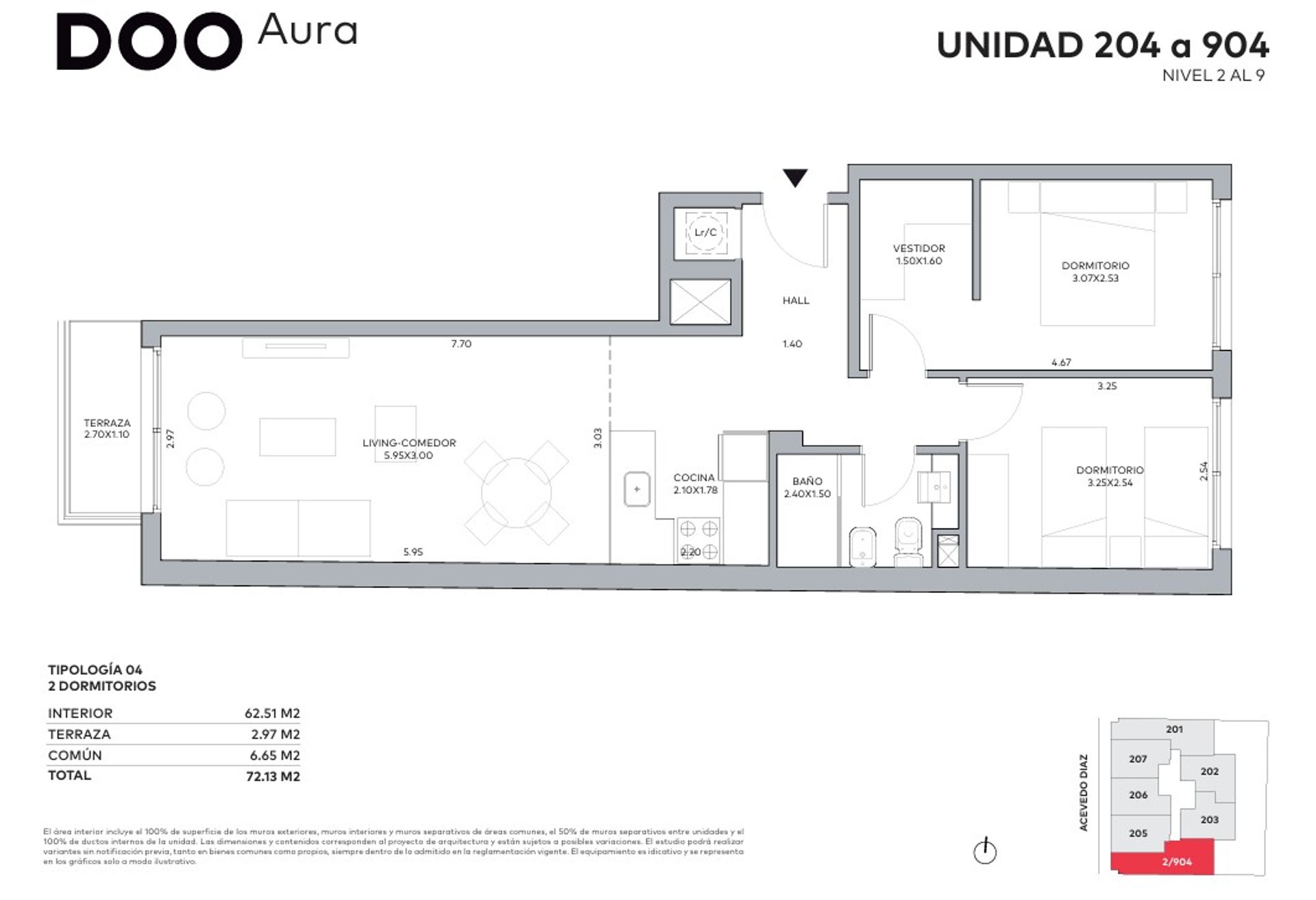 Venta dos dormitorio cordon al frente a estrenar - 2