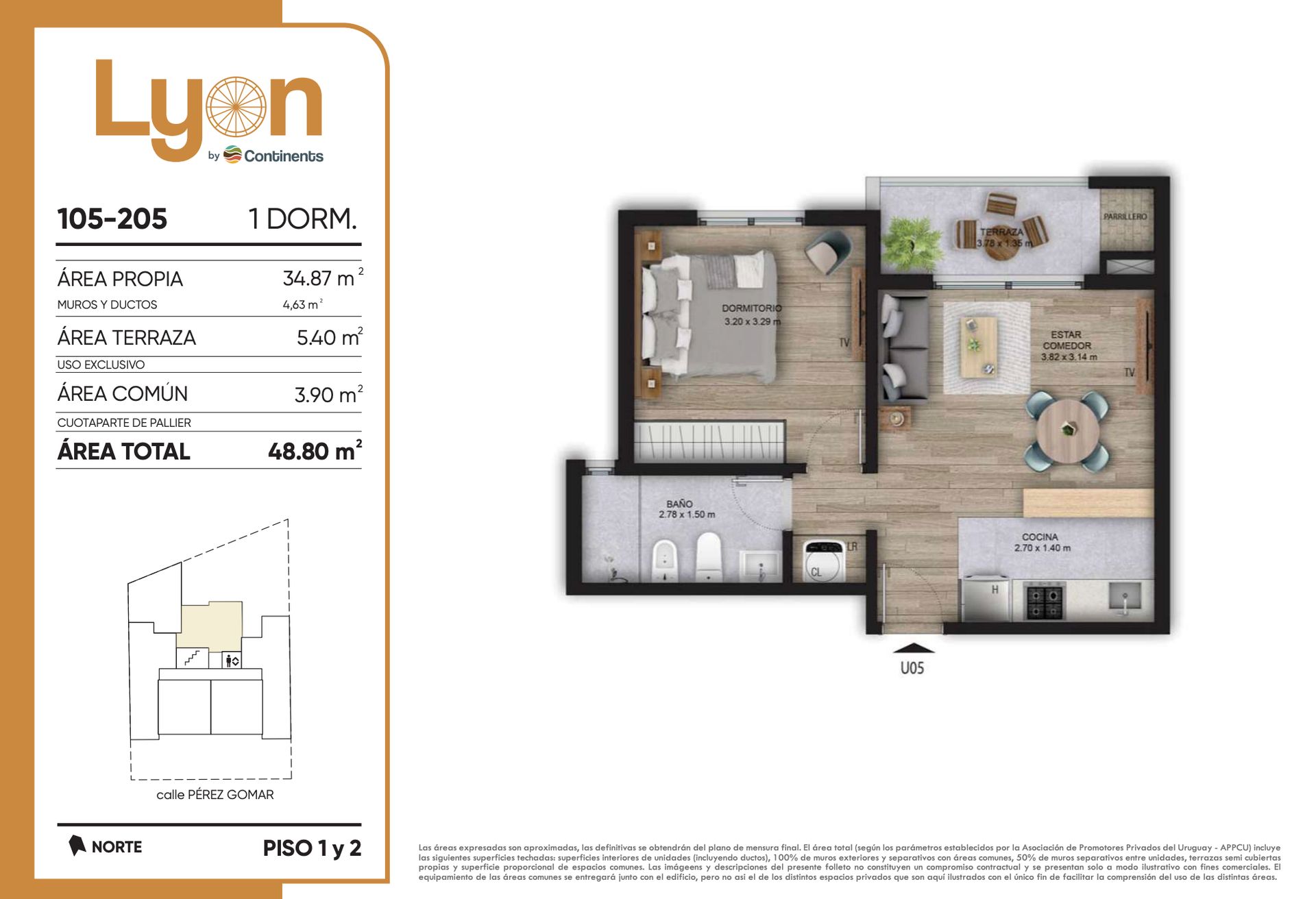ALQUILER APARTAMENTO 1 DORMITORIO MALVIN - 18