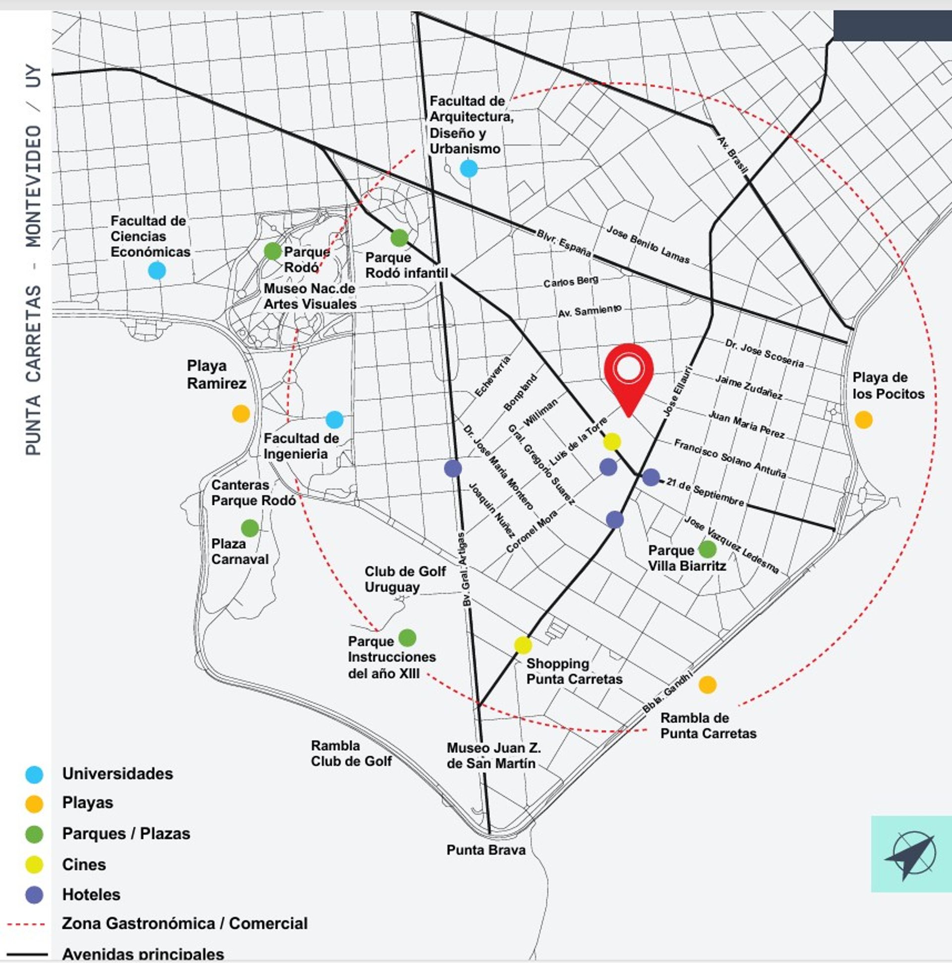Uy Solano Venta 1 dormitorio en Punta Carretas - 12
