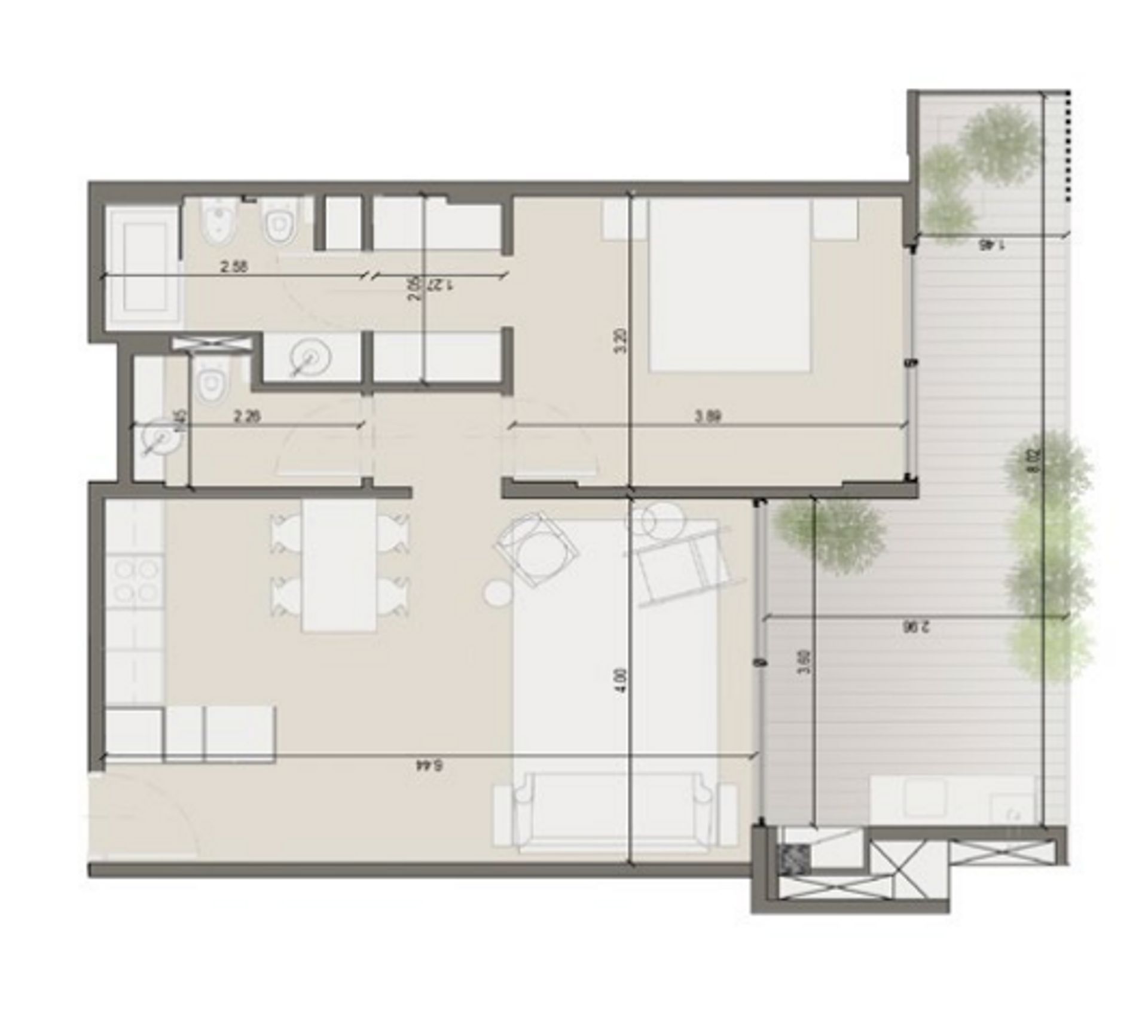 TORRES ZAFIRO NORDELTA - VENTA DEPTO. 3 AMBIENTES - 1