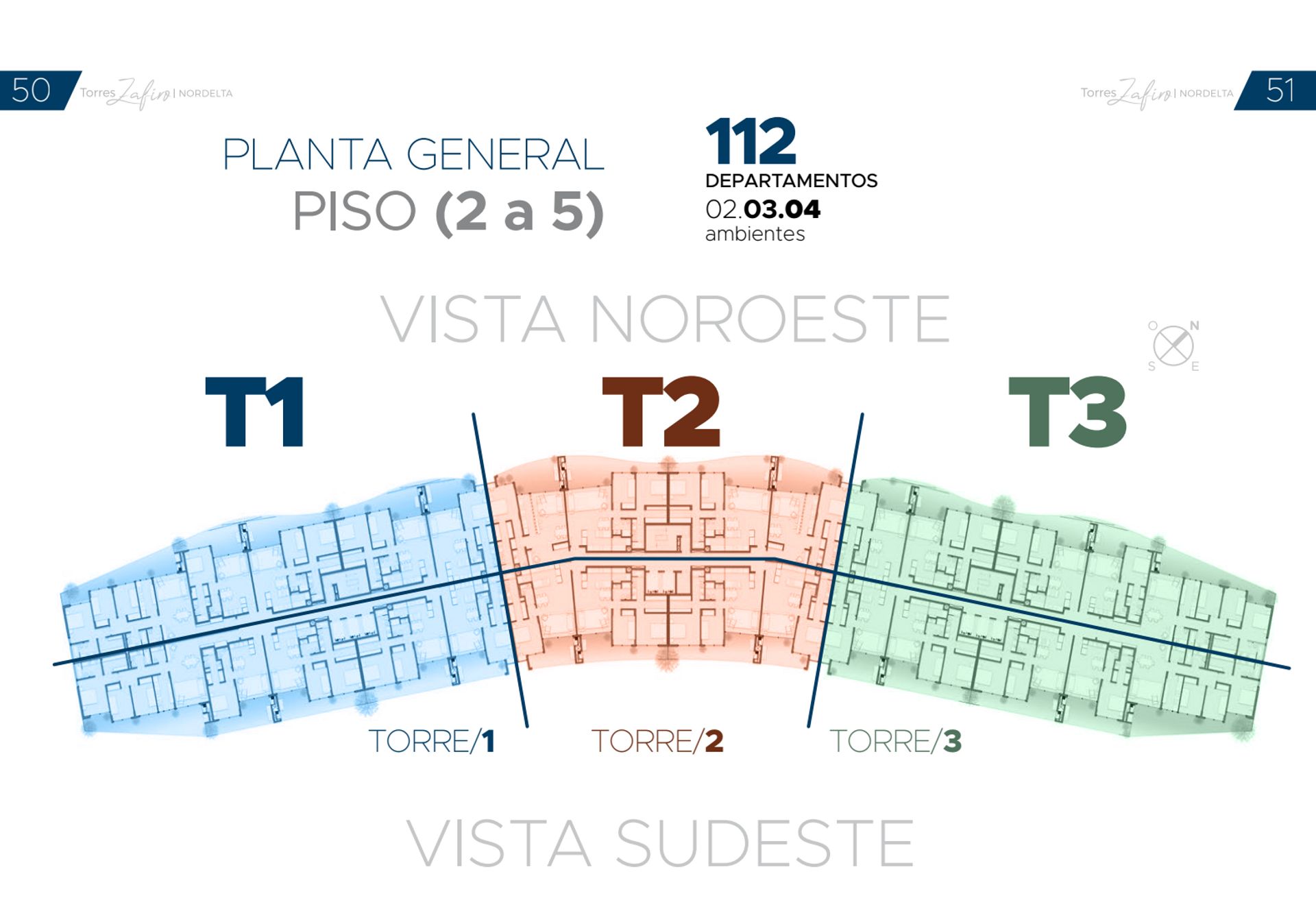 TORRES ZAFIRO NORDELTA - VENTA DEPTO. 3 AMBIENTES - 3