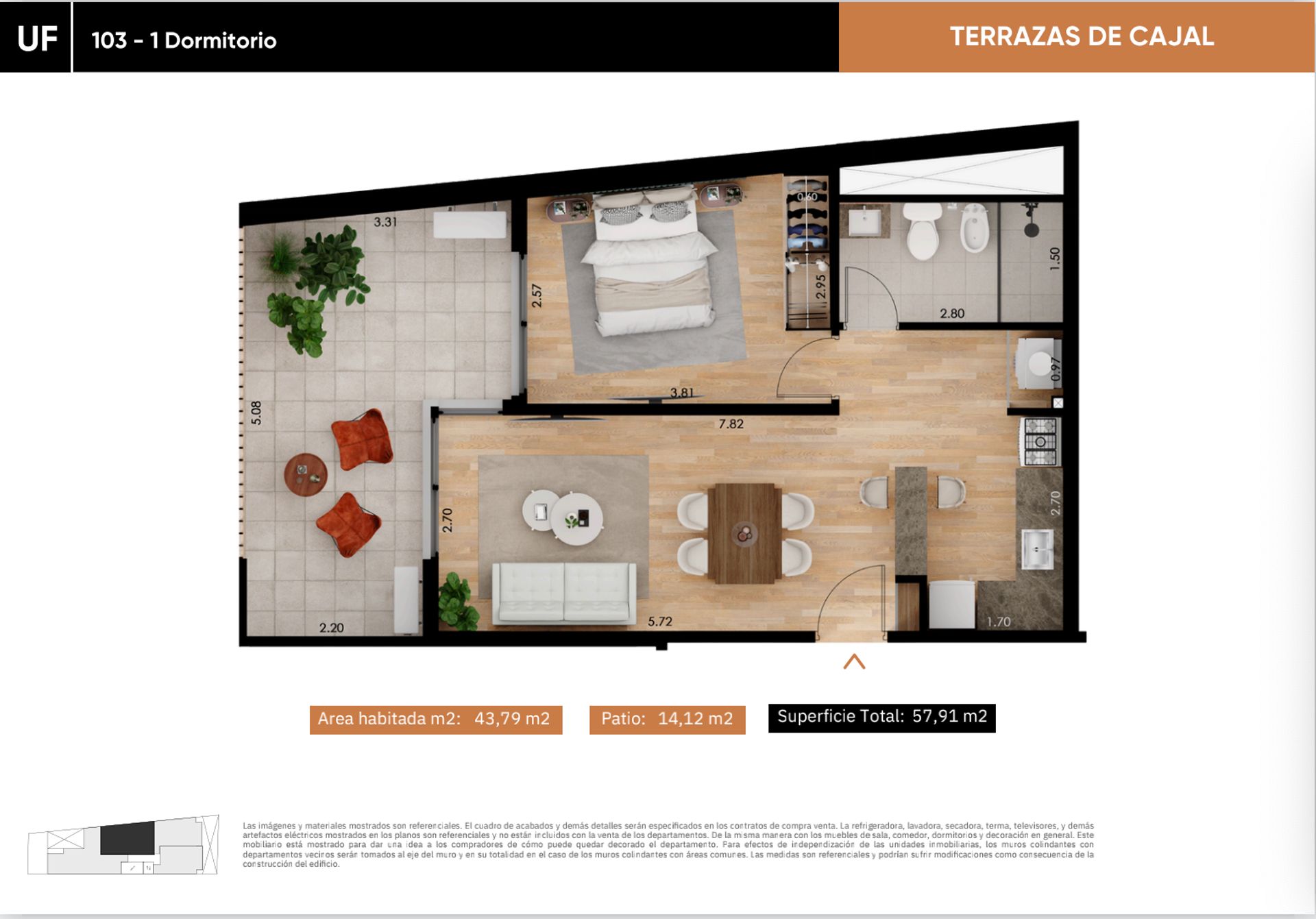 Venta de apartamento 1 dormitorio en La Blanqueada - 8