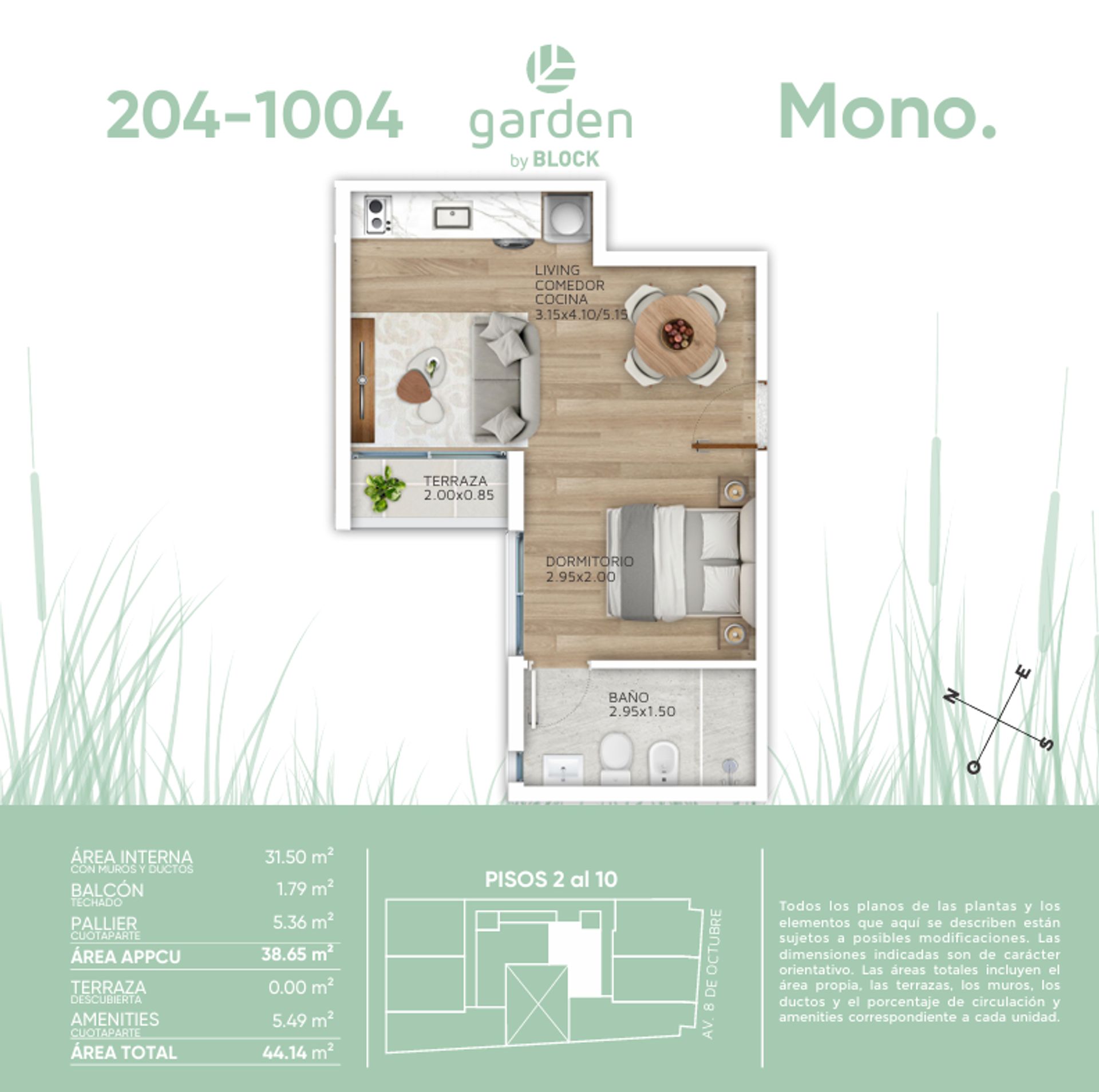 Venta Apartamento Monoambiente La Blanqueada - 2