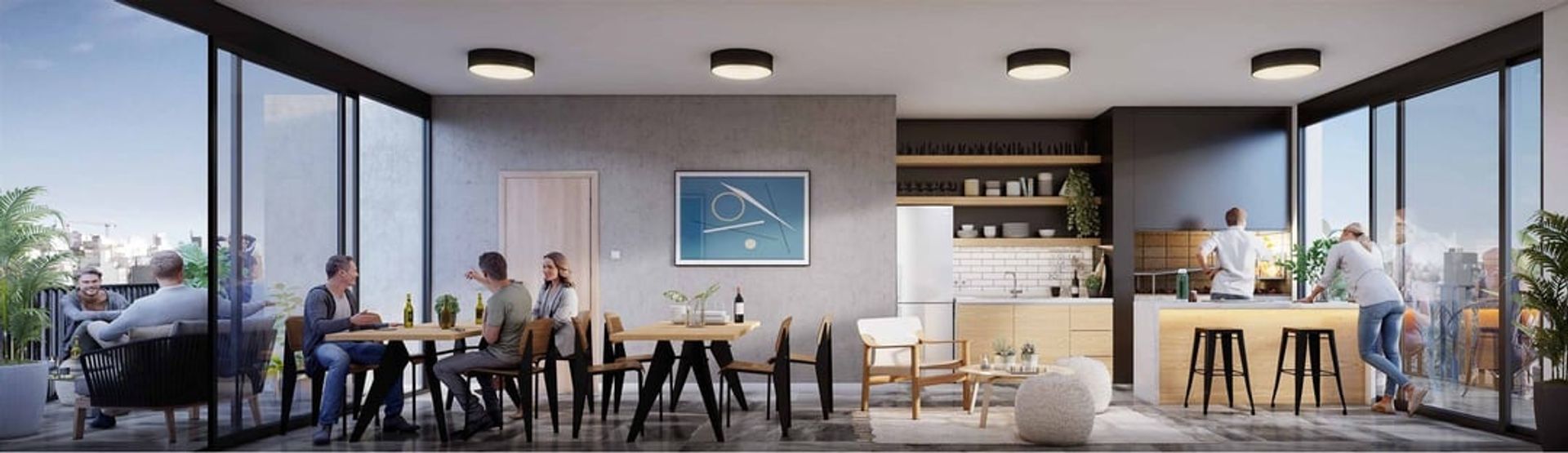 Venta penthouse 1dormitorio parrillero Parque Rodó - 14