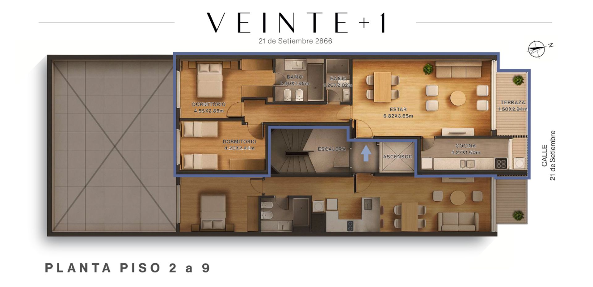 VENTA APARTAMENTO 1 DORMITORIO - PUNTA CARRETAS - 13