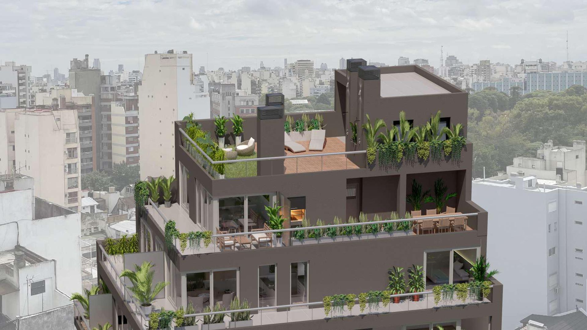Venta monoambiente en piso 6 con balcón - 4