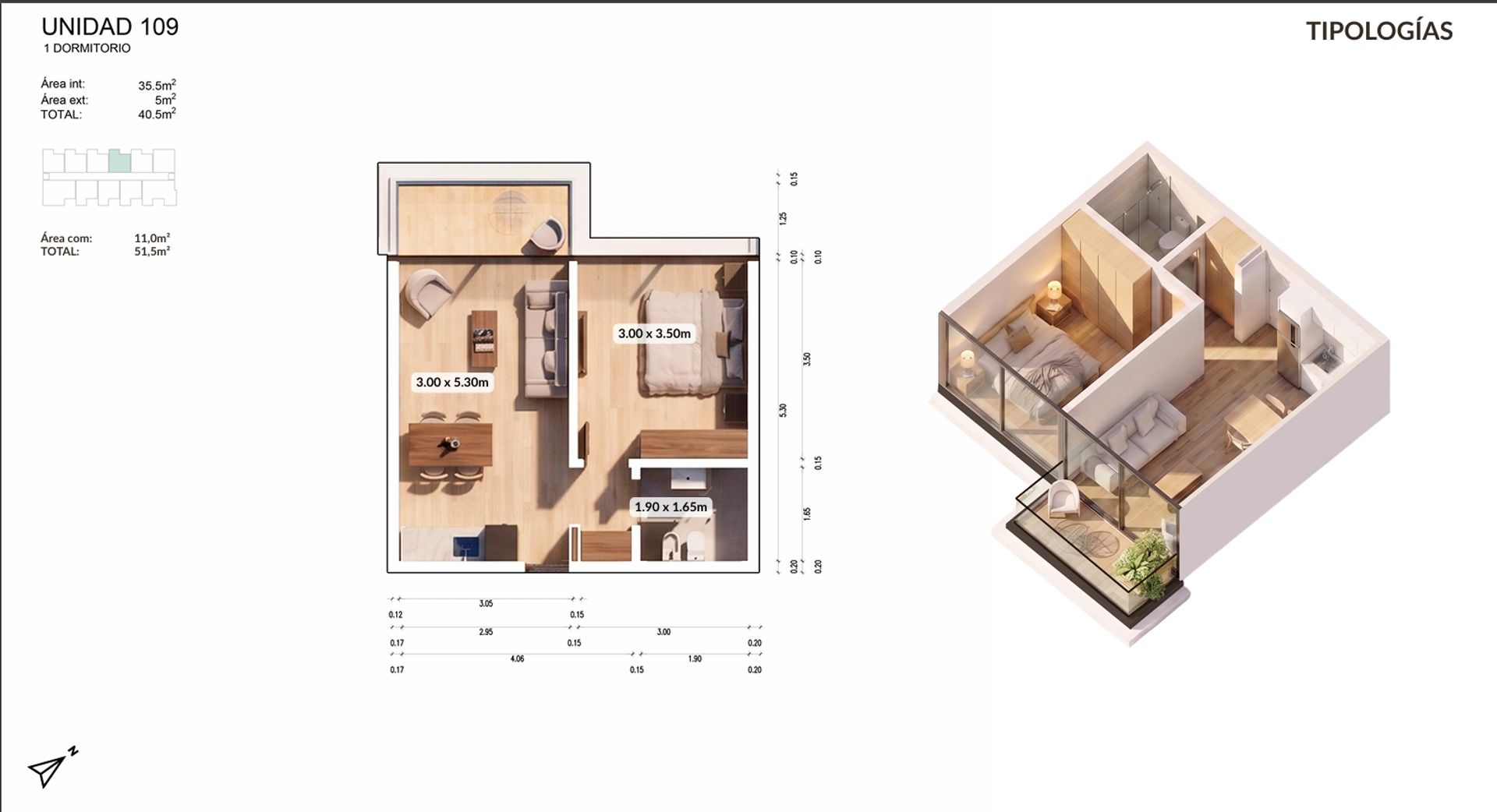 APARTAMENTO 1 DORMITORIO EN VENTA PLAYA MANSA - 1