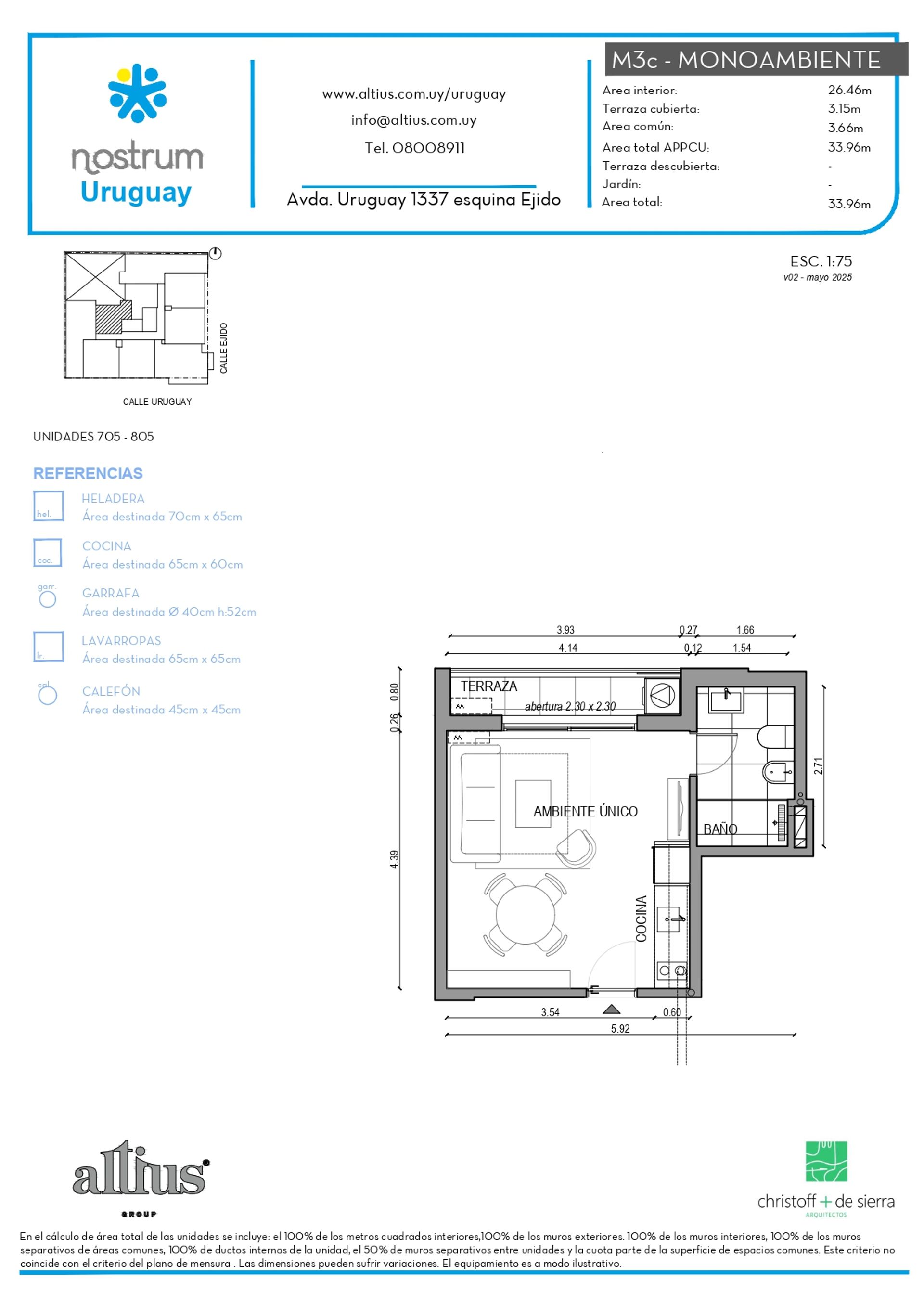 VENTA APARTAMENTO MONOAMBIENTE CENTRO CON TERRAZA - 1