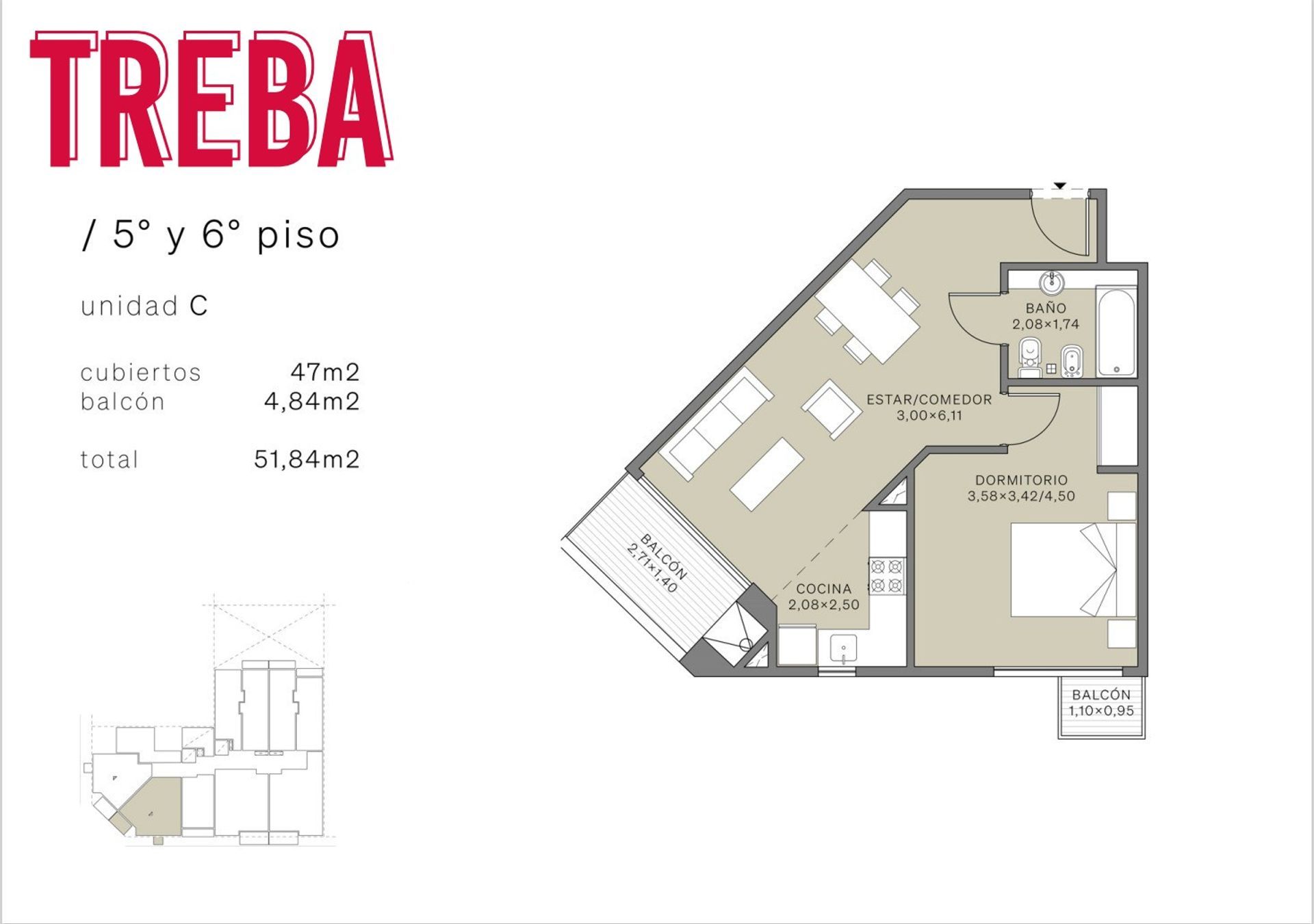 Venta depto 2 Ambientes de Categoría Monserrat - 5