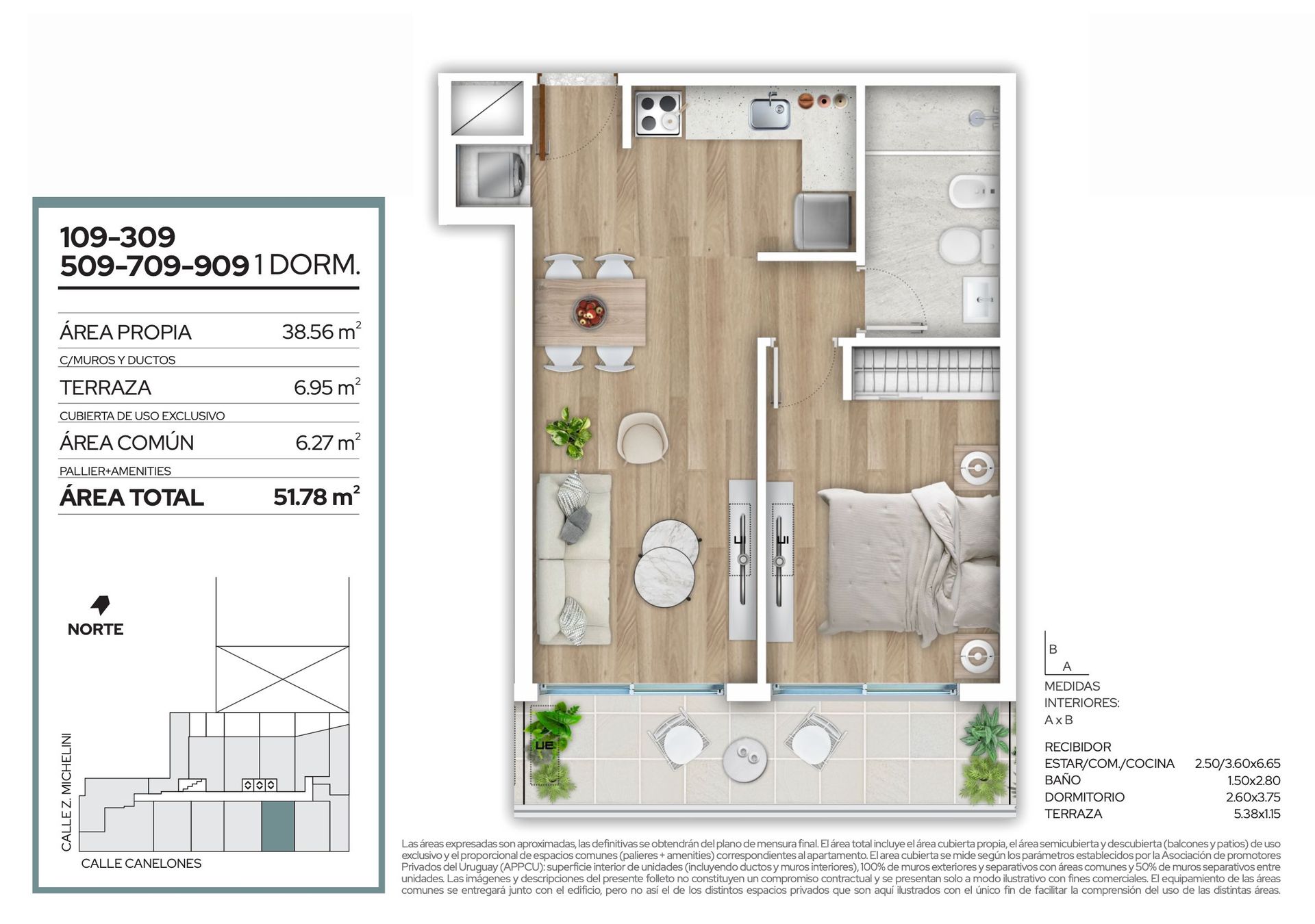 VENTA APARTAMENTO 1 DORMITORIO EN CENTRO - 12