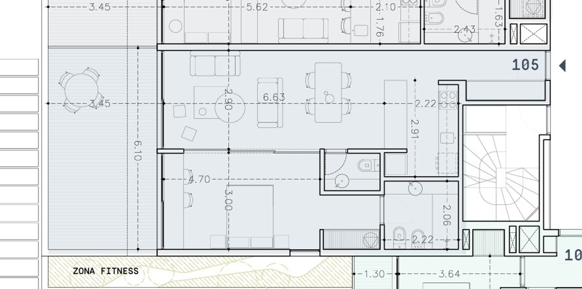 Uy Solano patio 1 dormitorio en Punta Carretas - 1