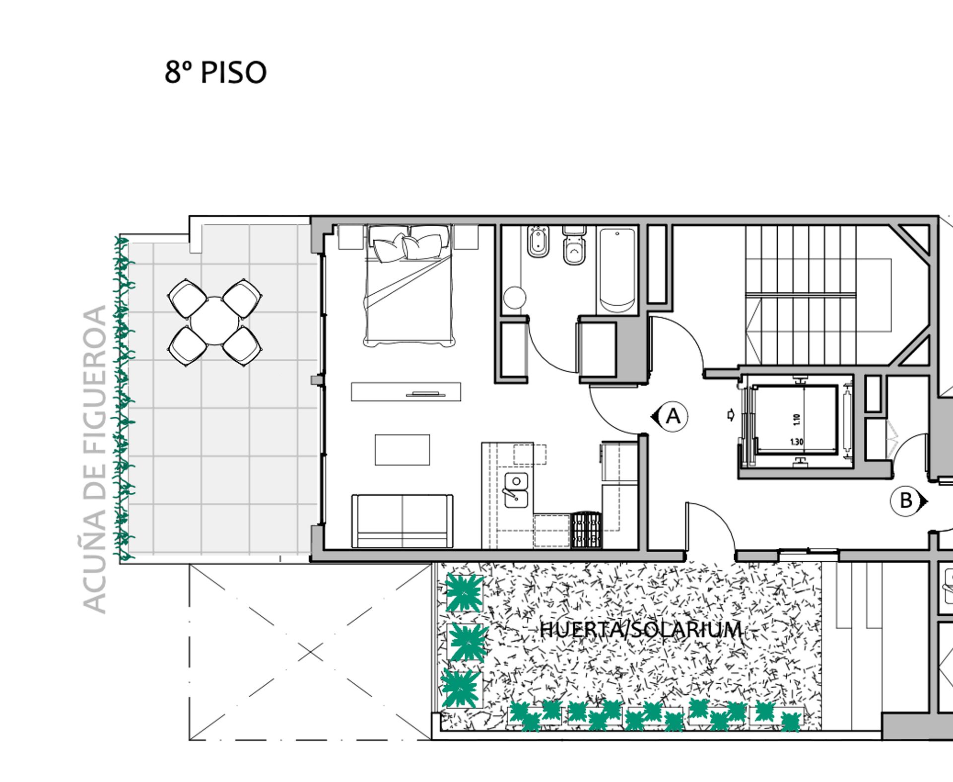 MONOAMBIENTE con TERRAZA EN VENTA - POZO - ALMAGRO — foto 2