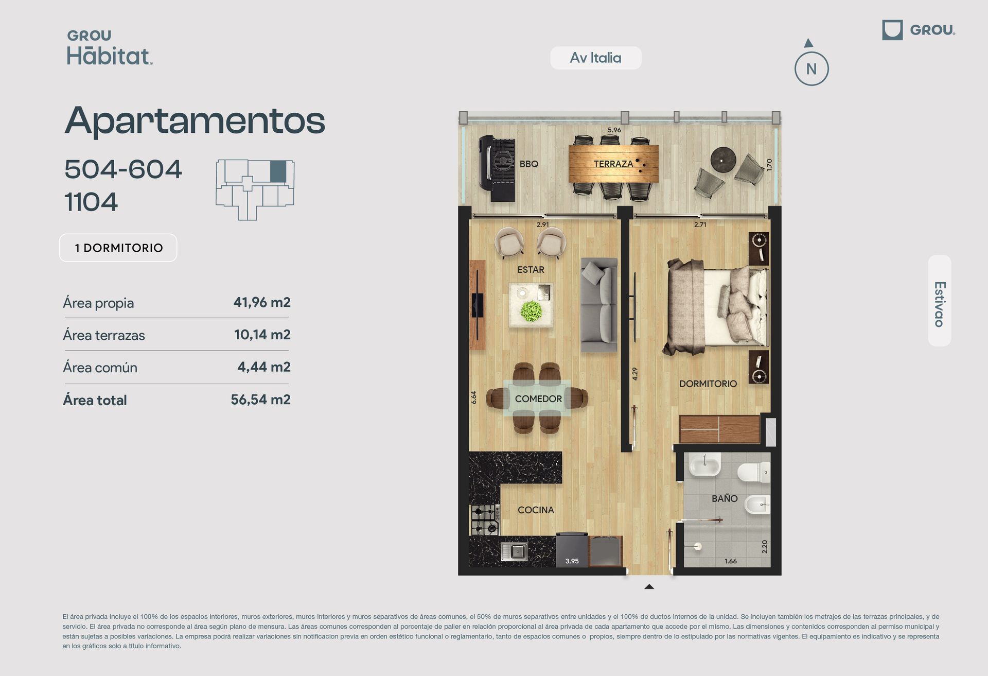Venta apto 1 dorm. a estrenar, Parque Batlle - 6