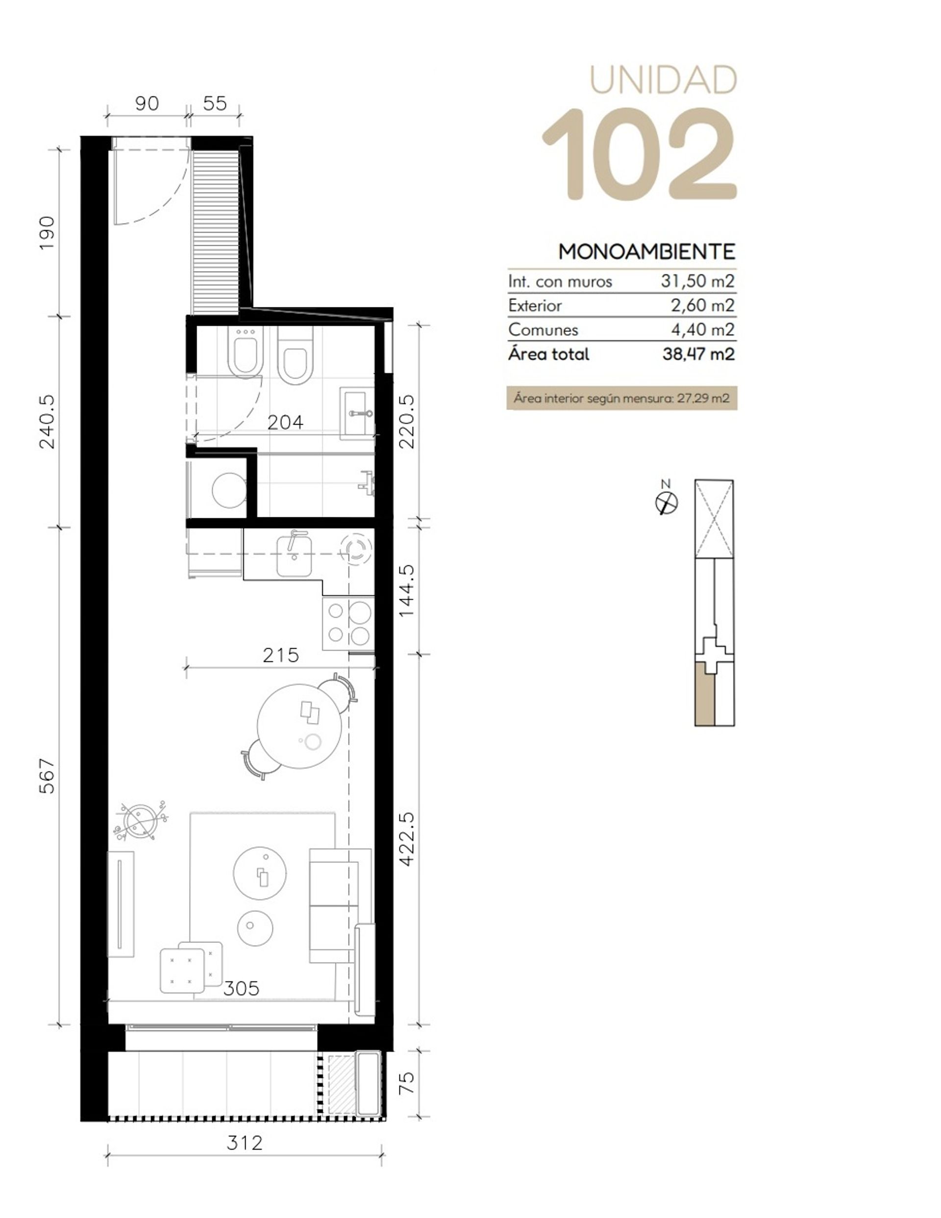 VENTA MONOAMBIENTE CORDÓN A ESTRENAR - 6