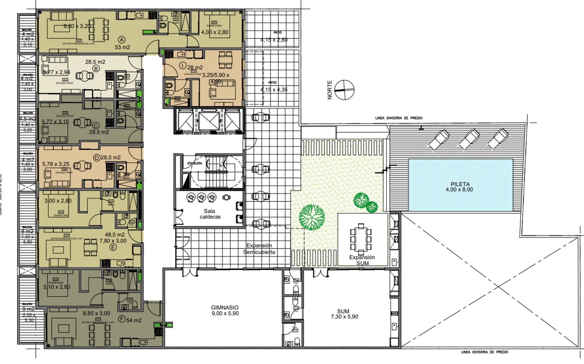 VENTA DEPTO MONOAMB C/BCON. ZONA NU&Ntilde;EZ - 17