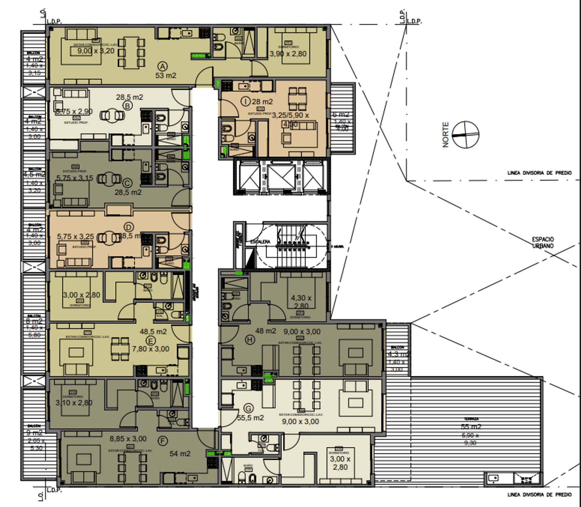 VENTA DEPTO MONOAMB C/BCON. ZONA NU&Ntilde;EZ - 18