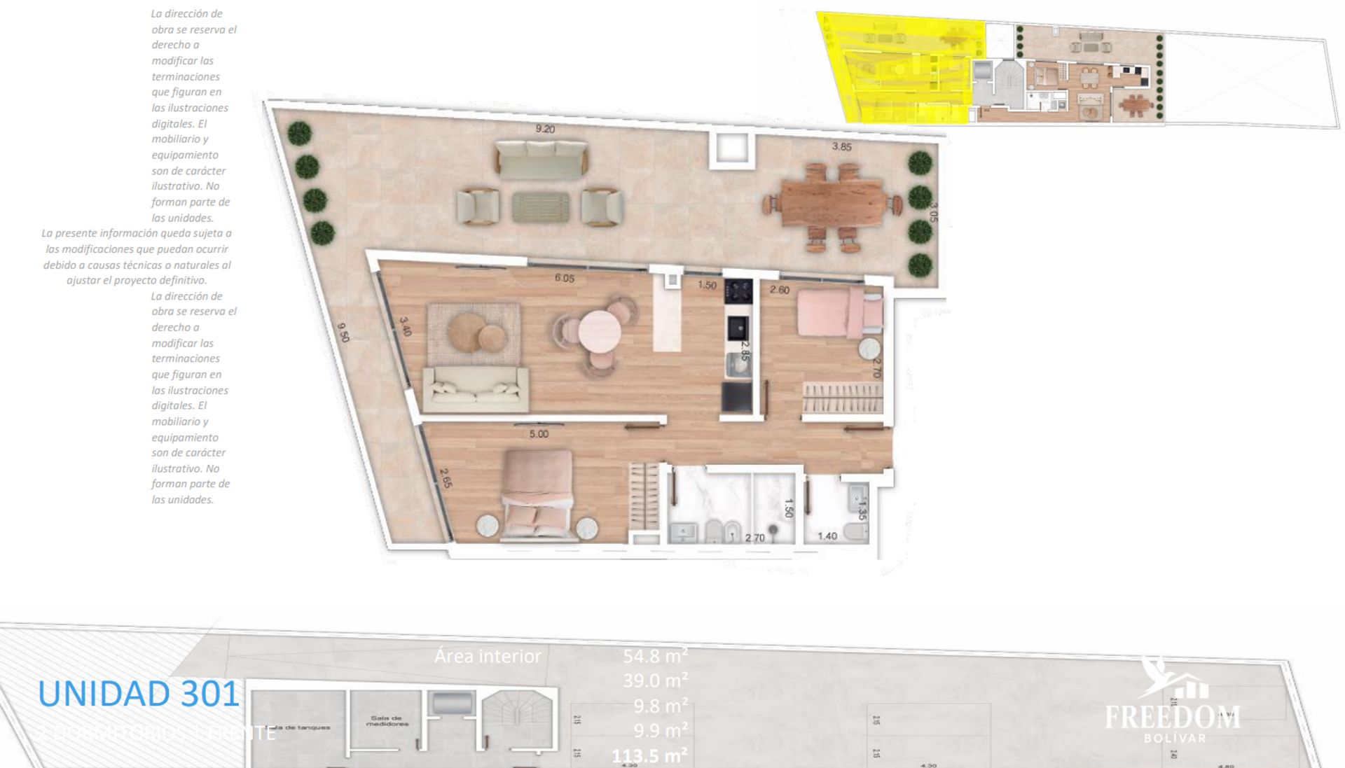 VENTA 2 DORM , TERRAZA, POCITOS, POZO - 10