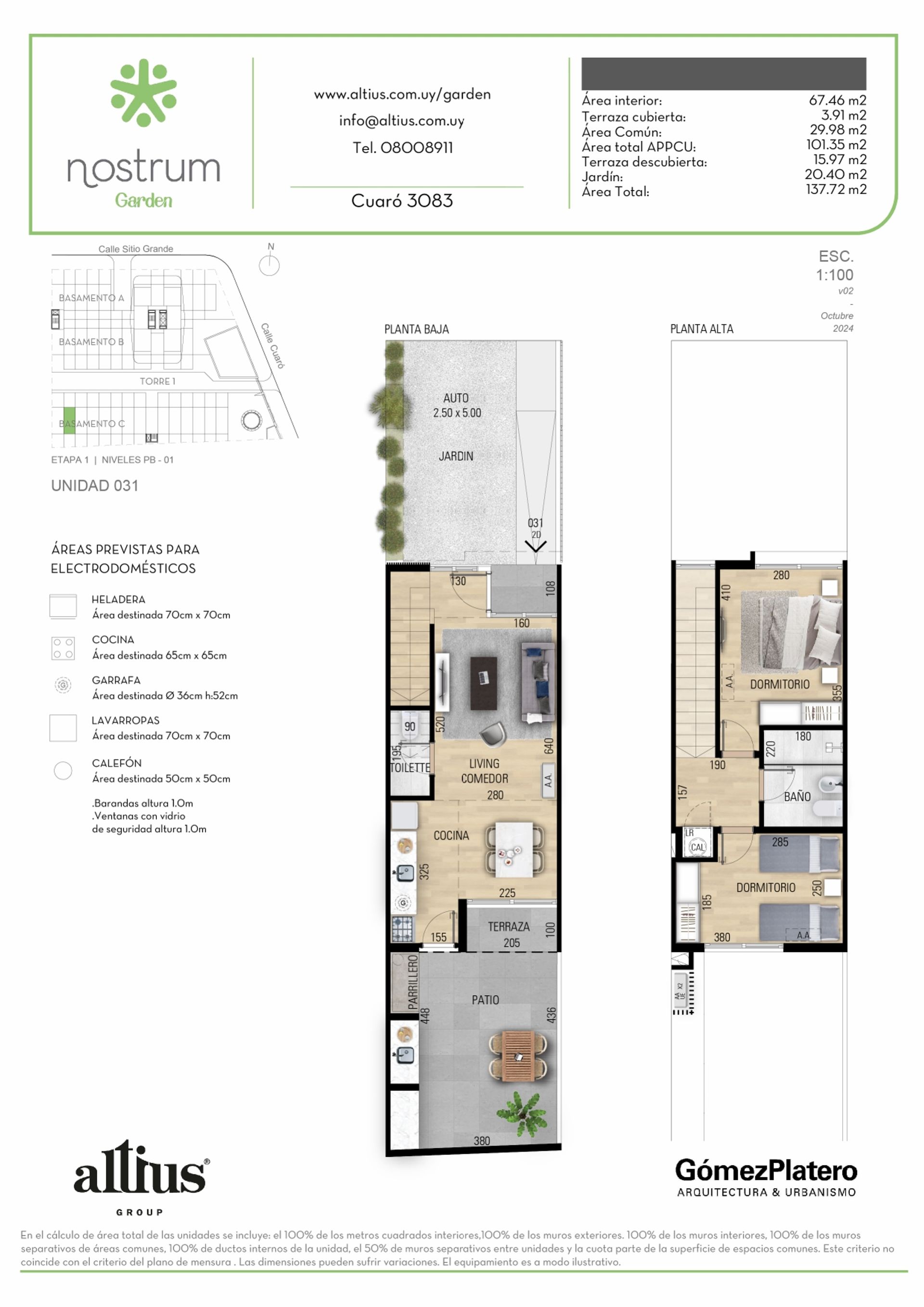 VENTA DUPLEX 2 DORMITORIOS NOSTRUM GARDEN PRADO - 1