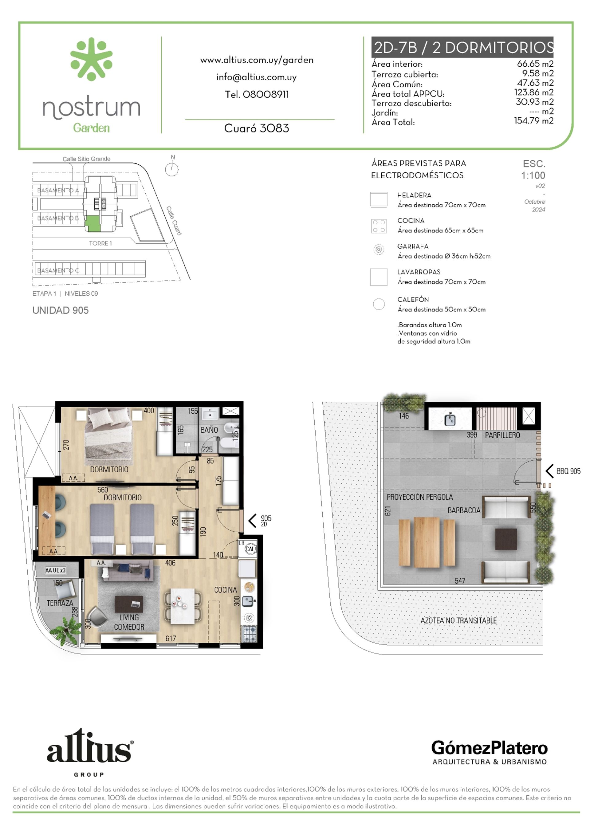 VENTA APARTAMENTO 2 DORMITORIOS NOSTRUM GARDEN - 1