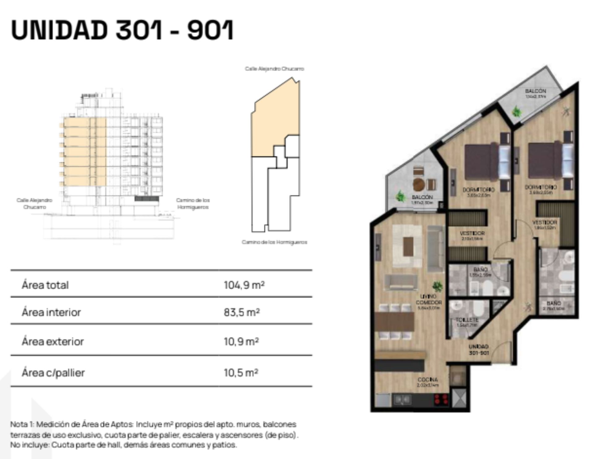 VENTA APARTAMENTO 2DORM 2B 1 TOILET POCITOS POZO