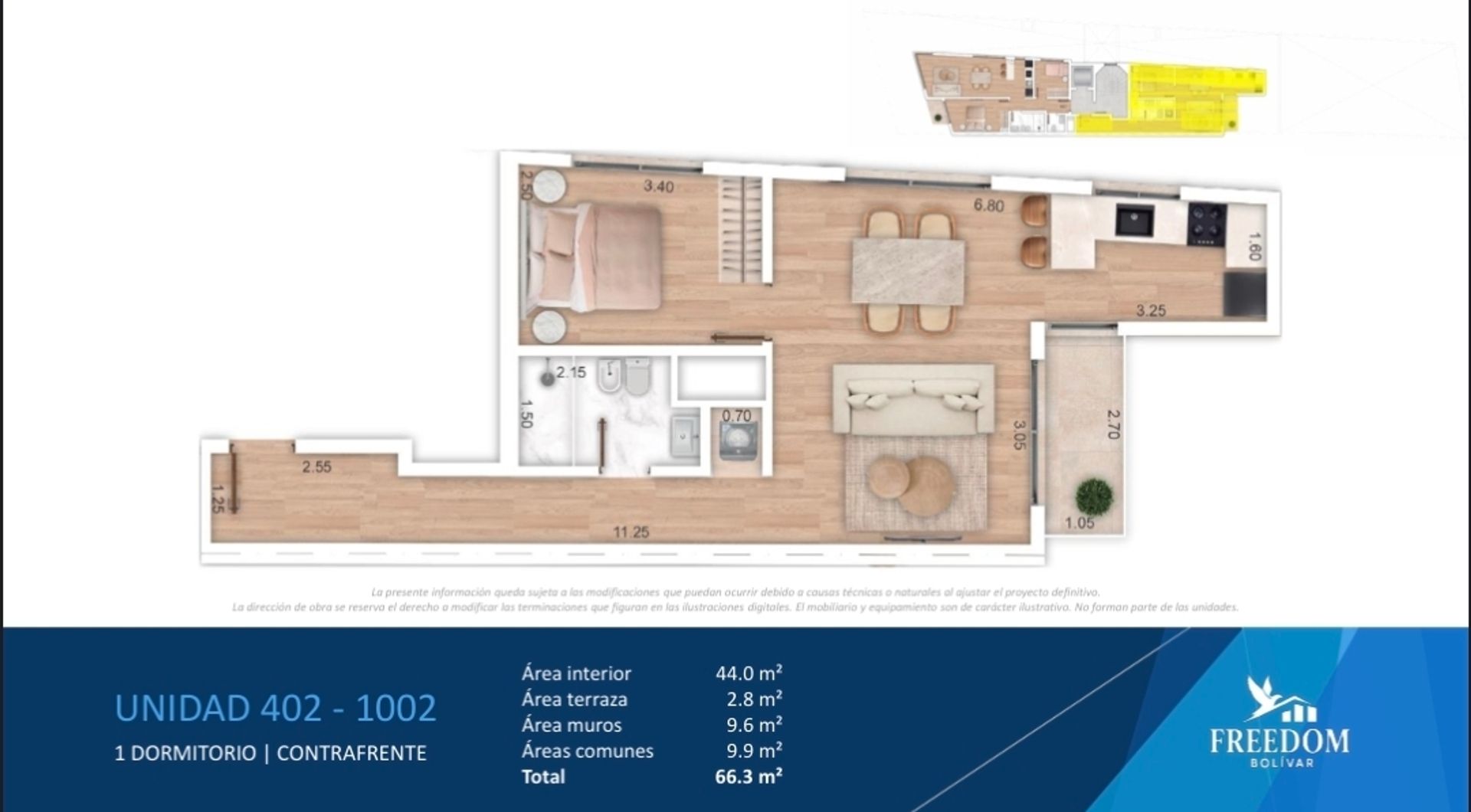 VENTA 1 DORMITORIO TERRAZA POCITOS POZO - 2