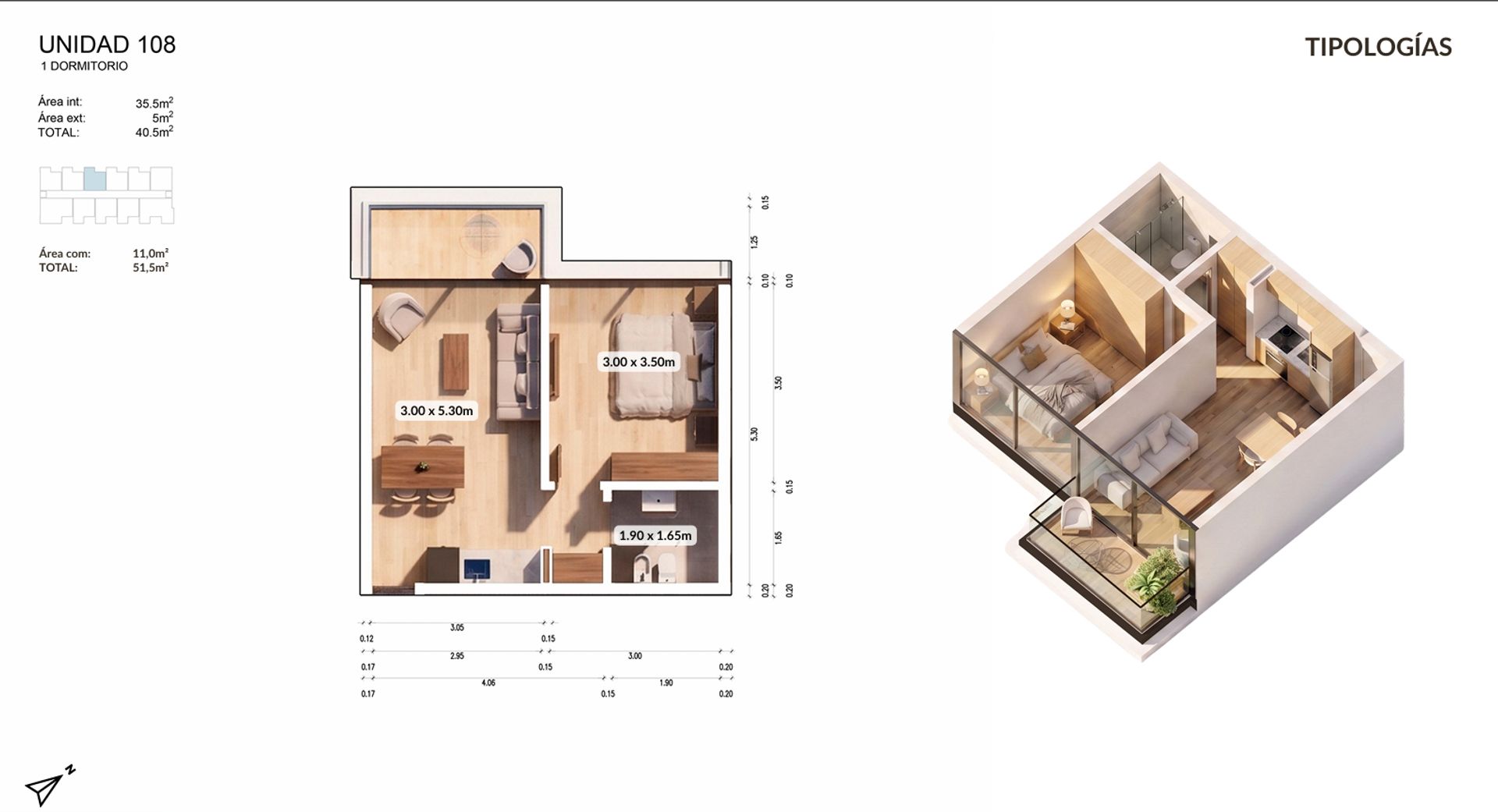 APARTAMENTO 1 DORMITORIO EN VENTA PLAYA MANSA - 1
