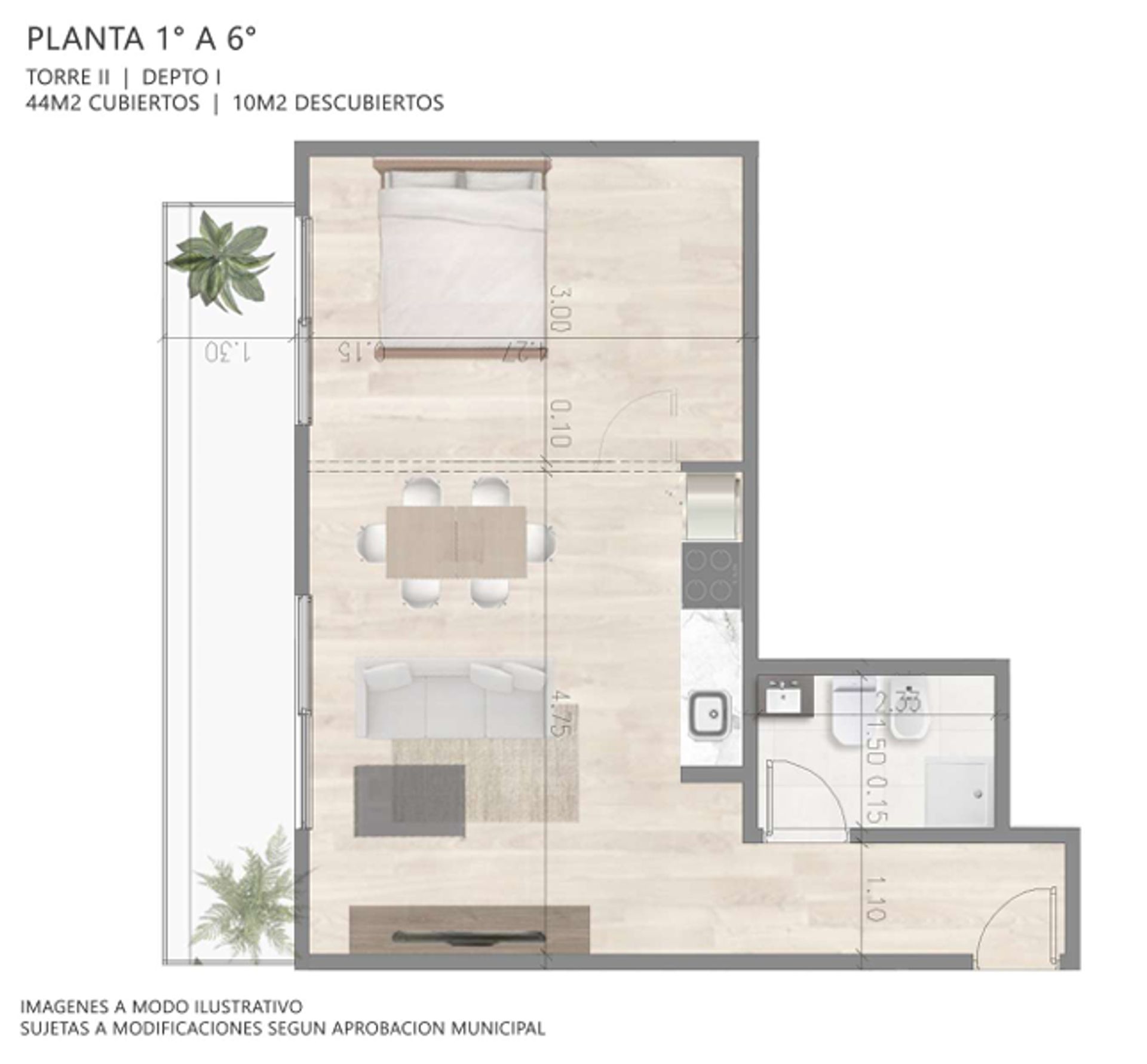 VENTA DE MONOAMIBIENTE EN TIGRE CENTRO POZO - 1