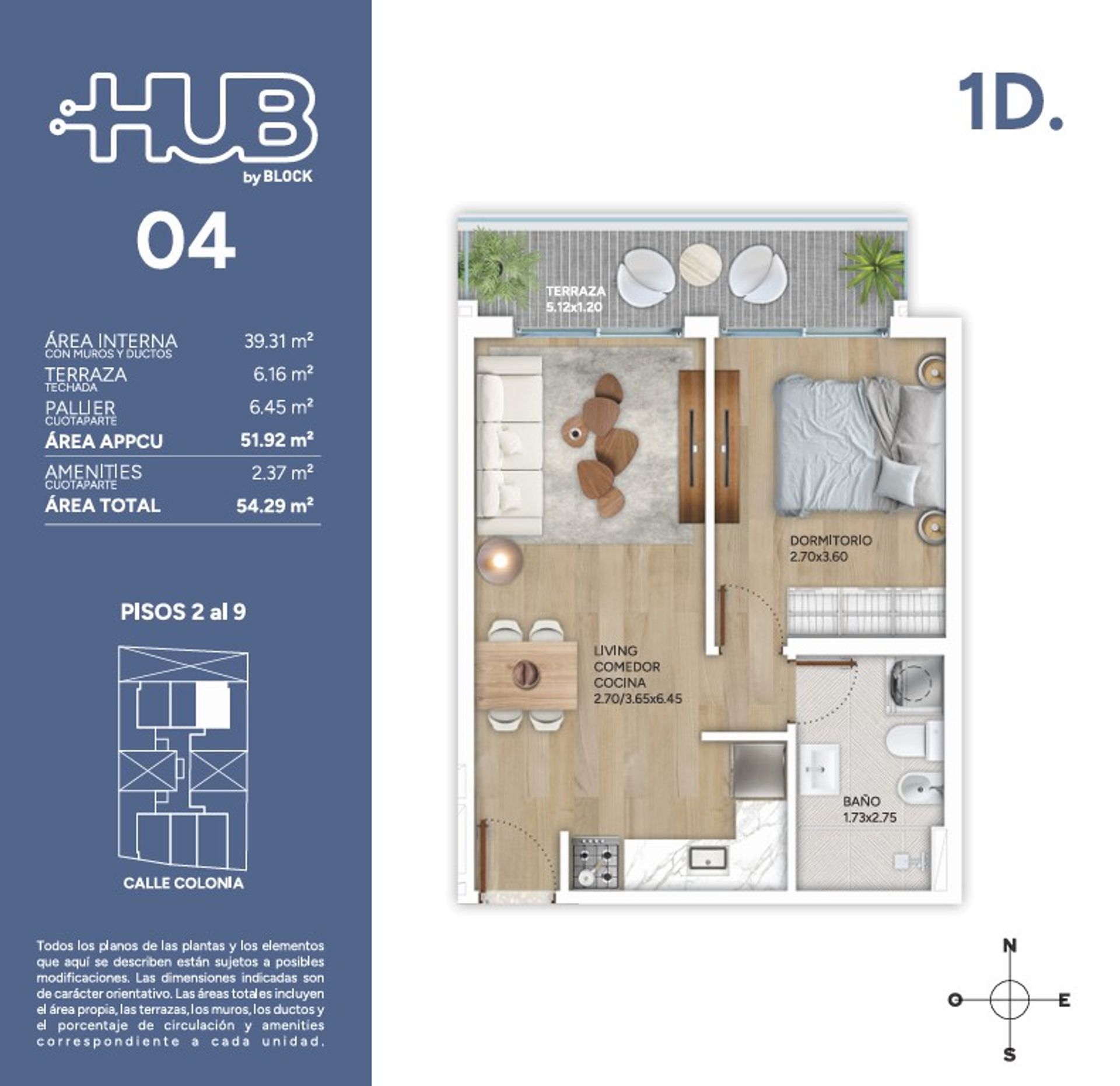 Venta Apartamento 1 dorm en Cordon con Amenities - 1