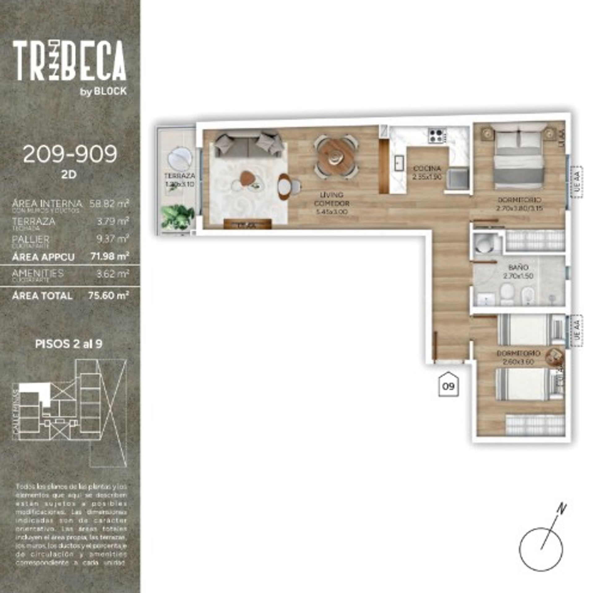 Venta 2 dormitorio en Pozo - 2