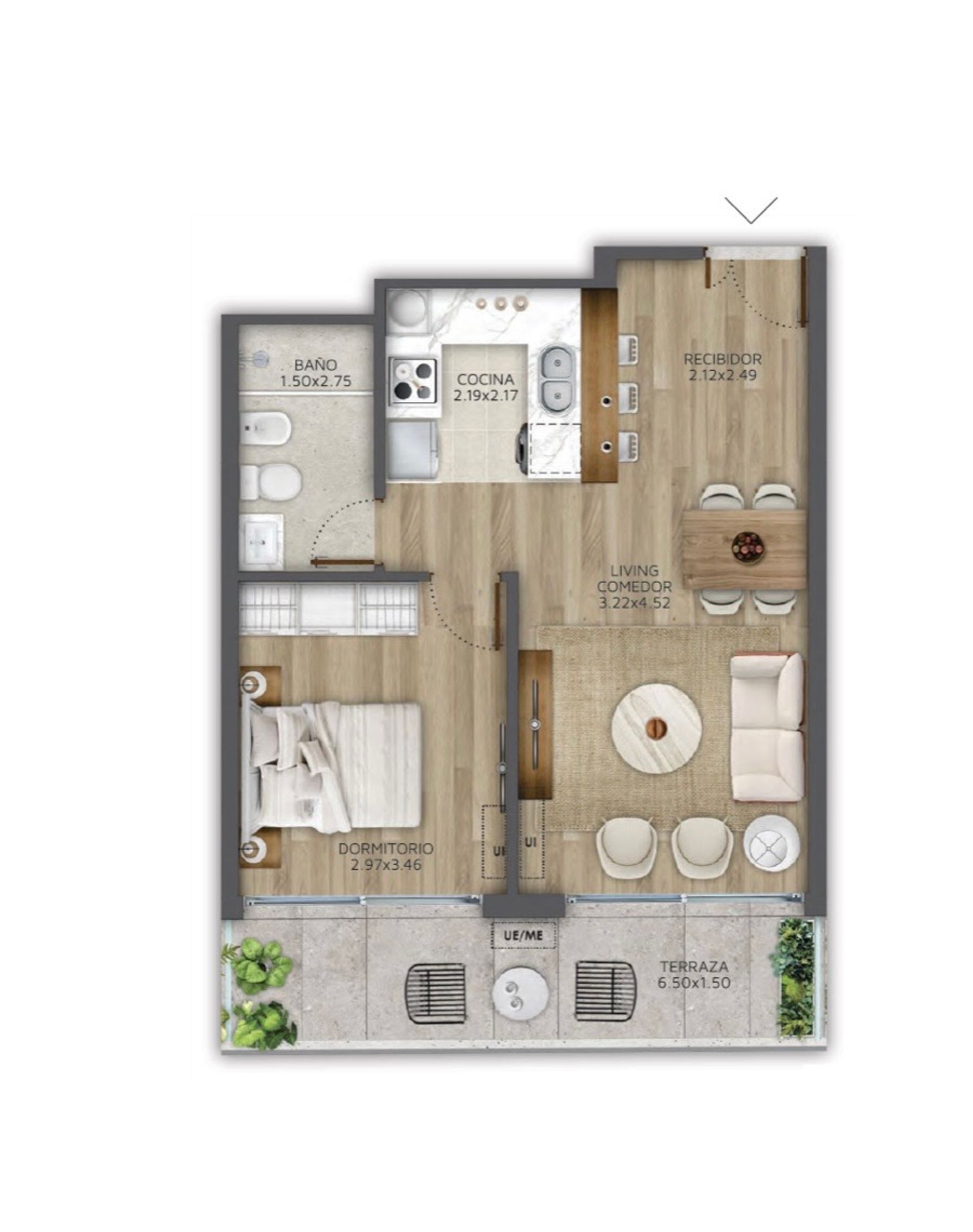 VENTA DEPTO PREMIUM 1 DORMITORIO POCITOS NUEVO