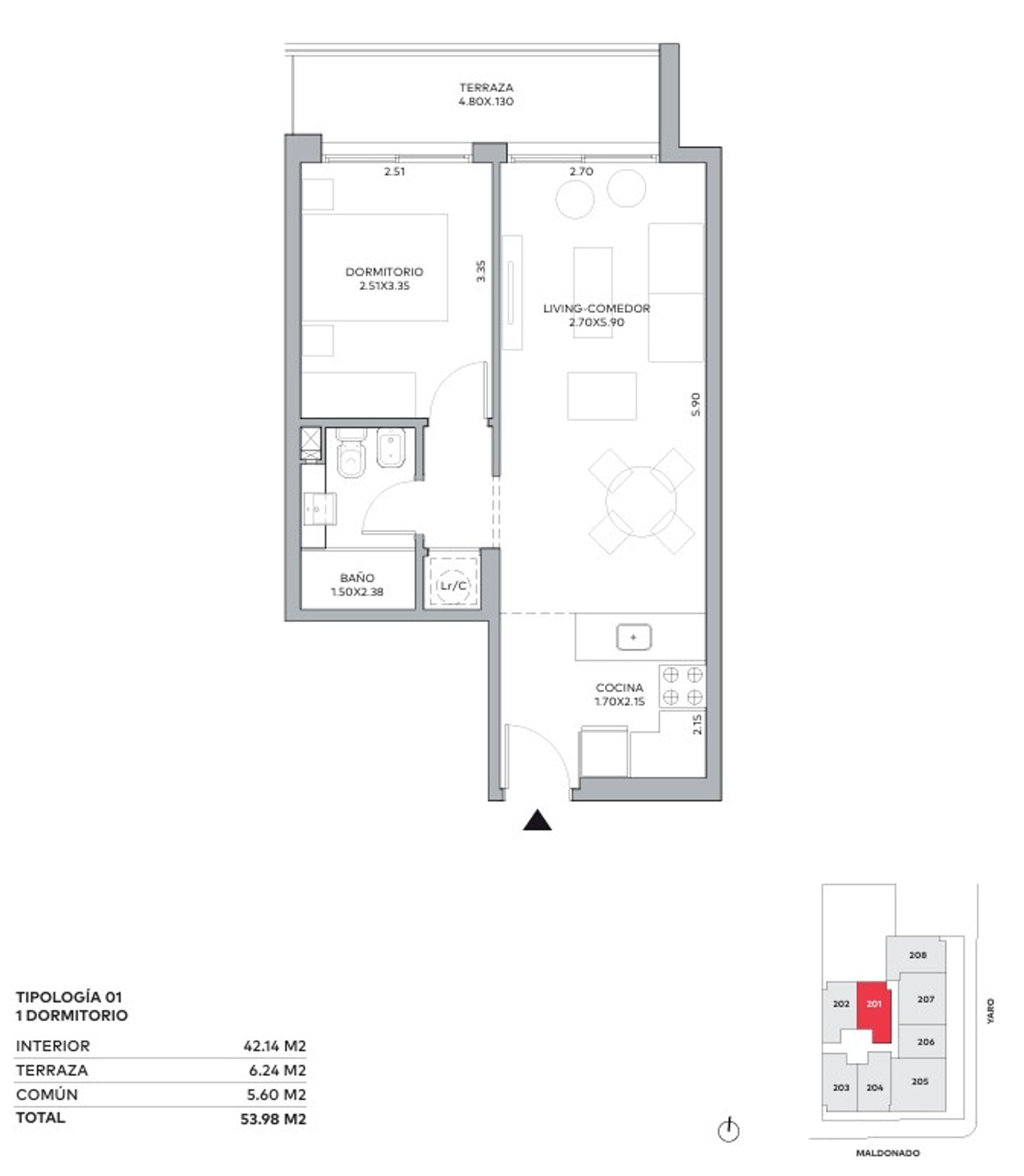 Venta apartamento cordon un dormitorio con terraza - 2