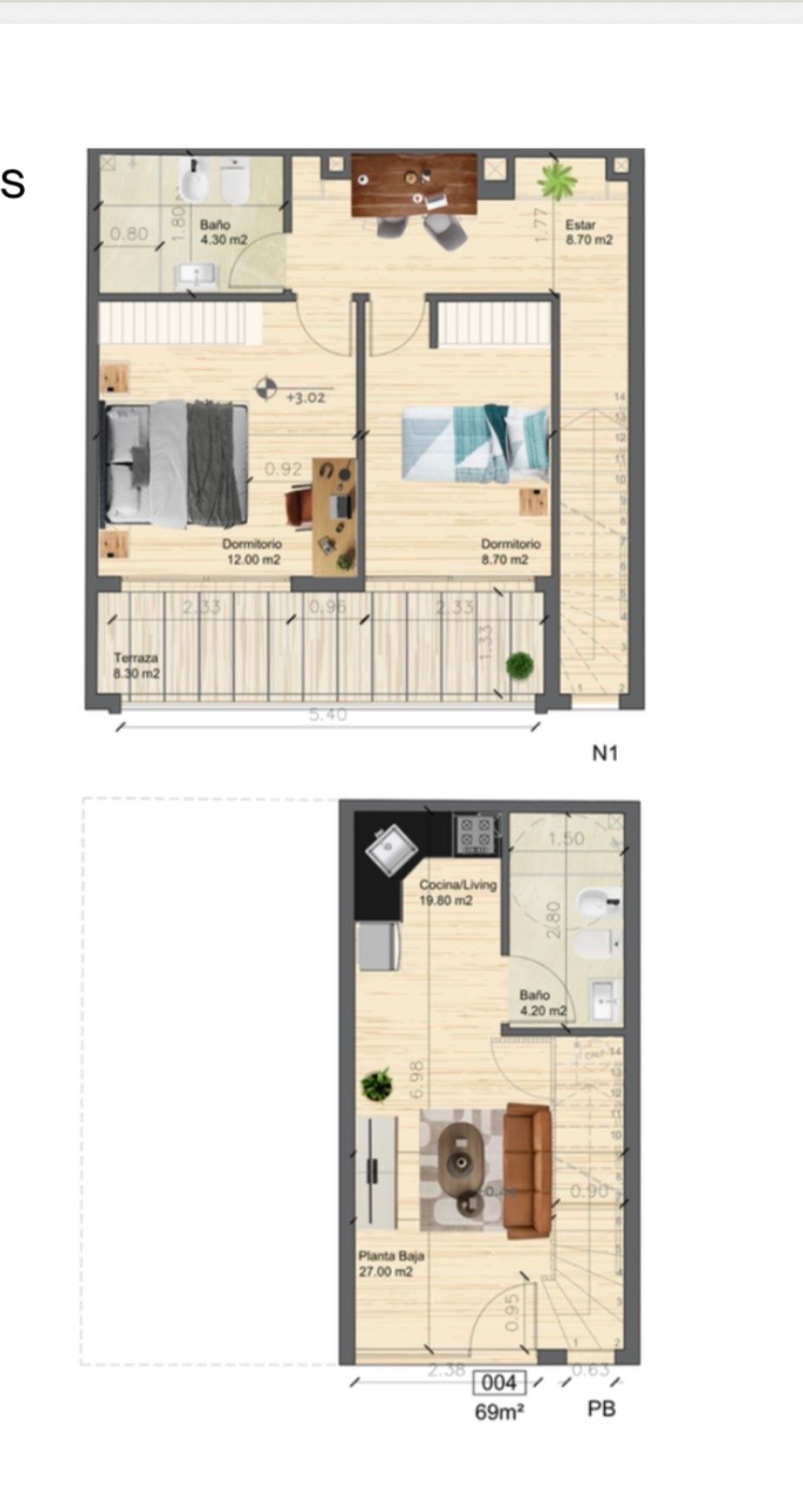 VENTA 2 DORM CENTRO DUPLEX - 13