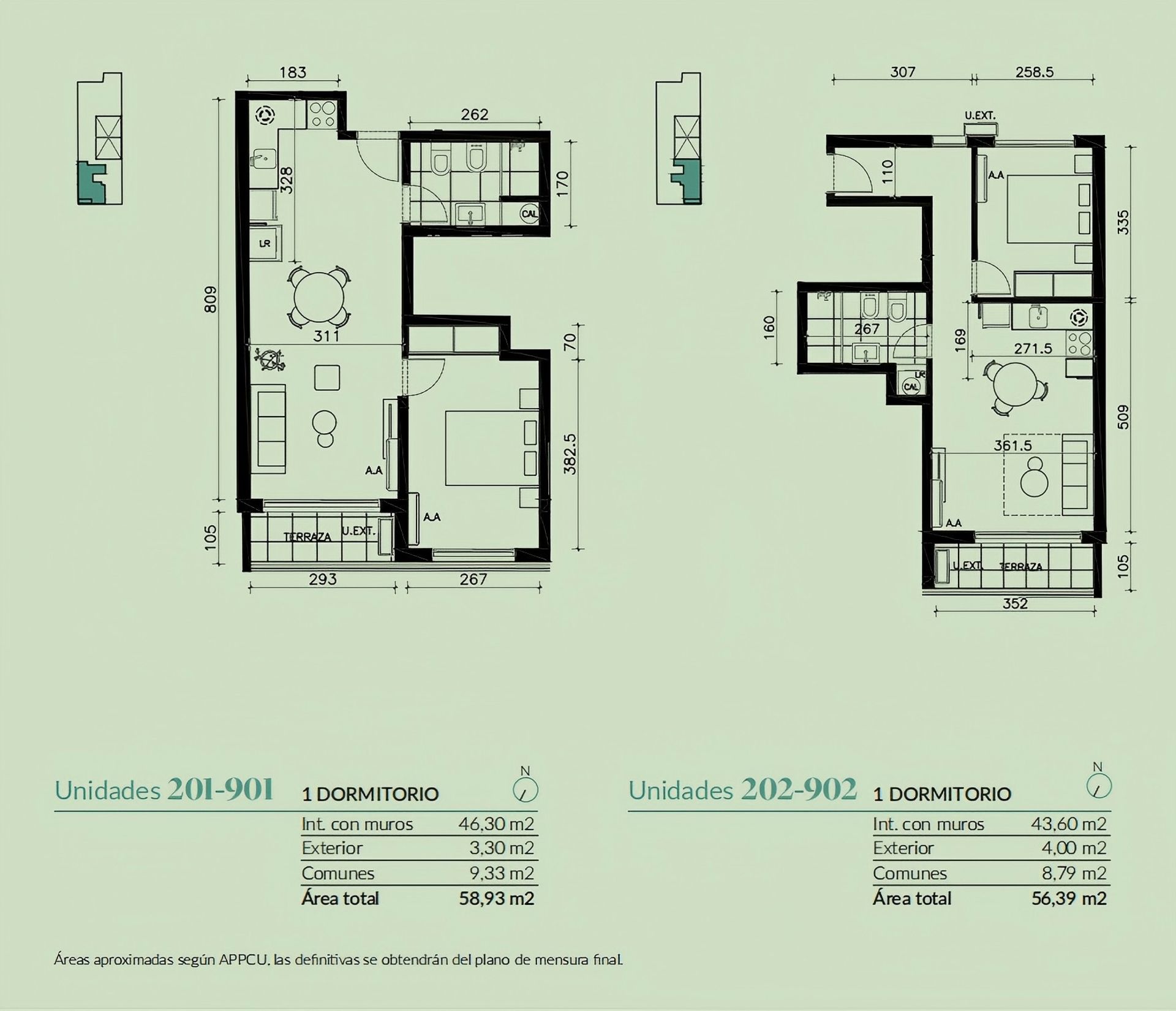 VENTA APTO EN POZO 1 D FRENTE TERRAZA TRES CRUCES - 3