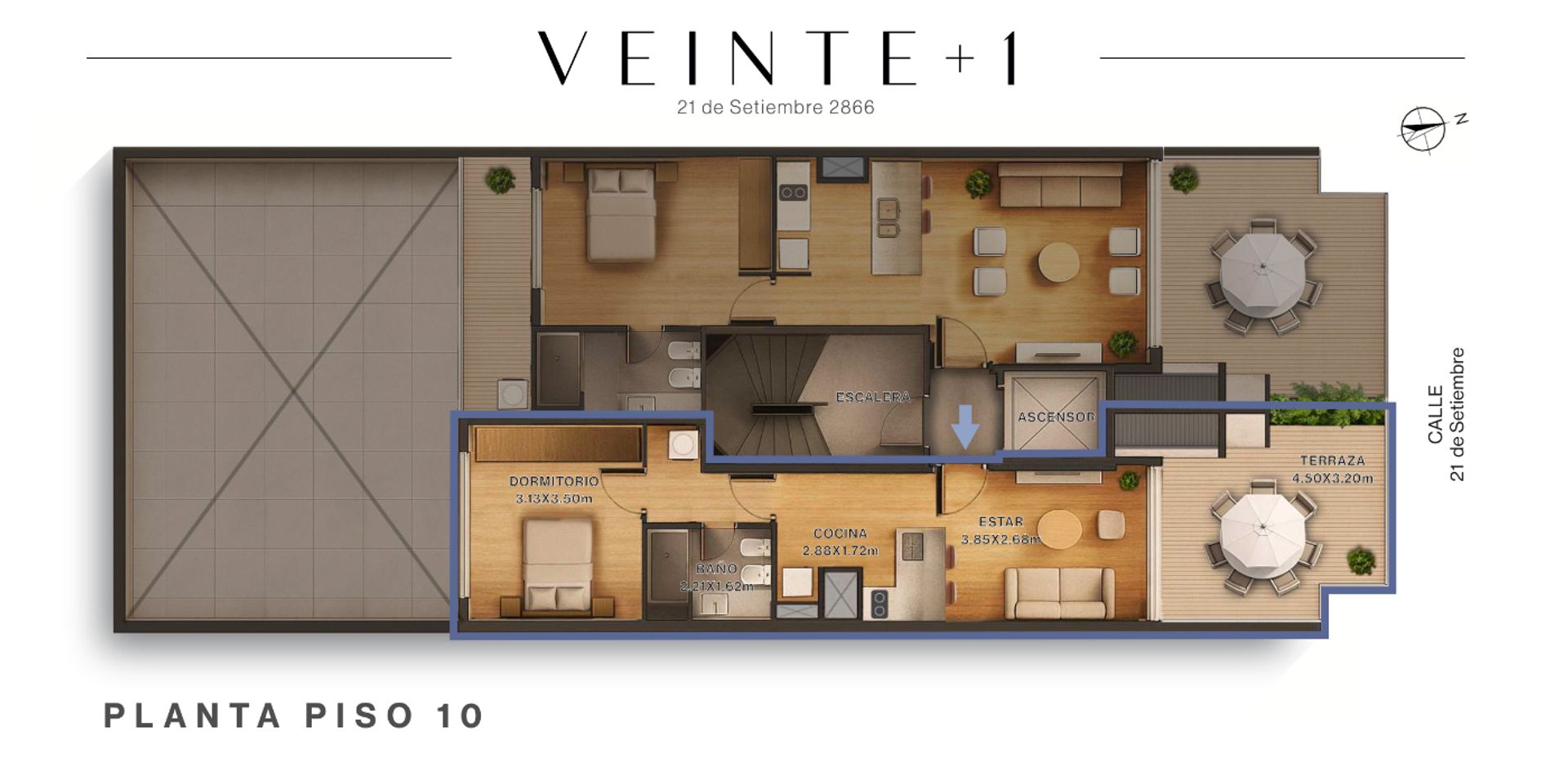 VENTA APARTAMENTO 1 DORMITORIO - PUNTA CARRETAS - 15
