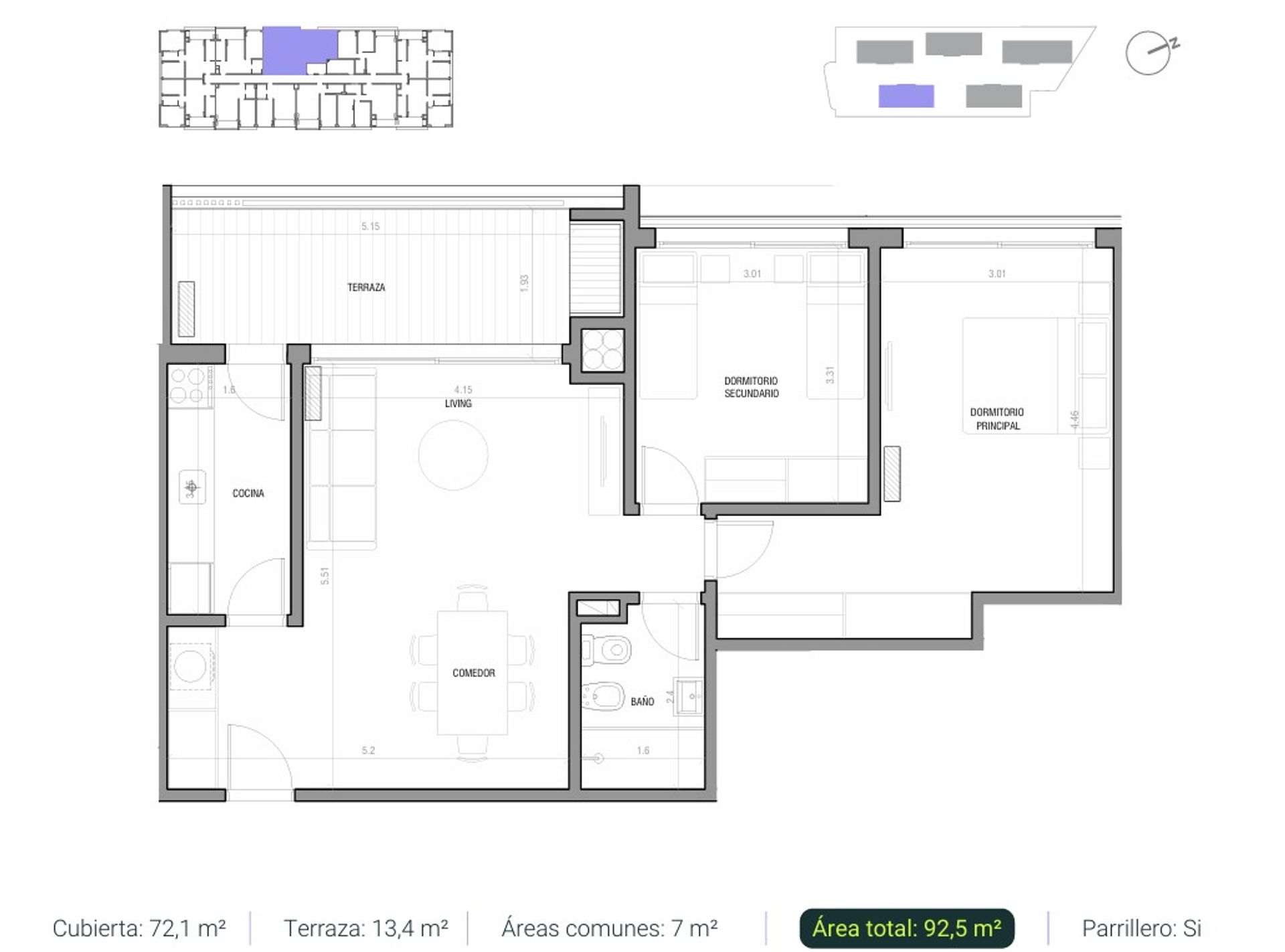 Venta apto 2 dorm. en pozo, Punta Gorda - 9