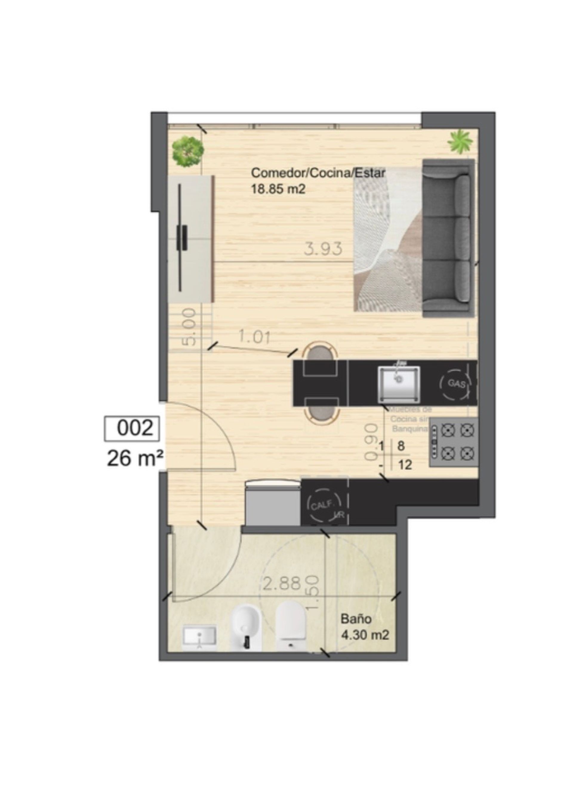 VENTA MONOAMBIENTE CENTRO A ESTRENAR - 11