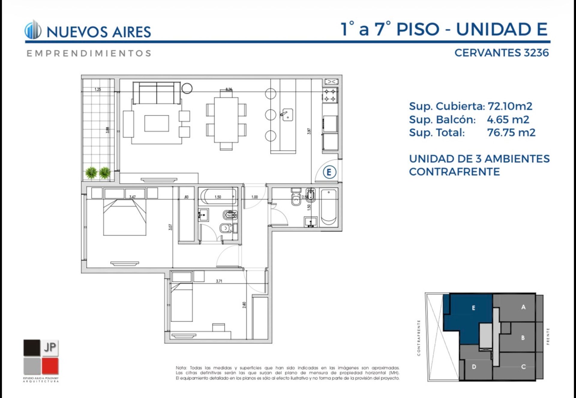 Departamento en Cervantes 3200