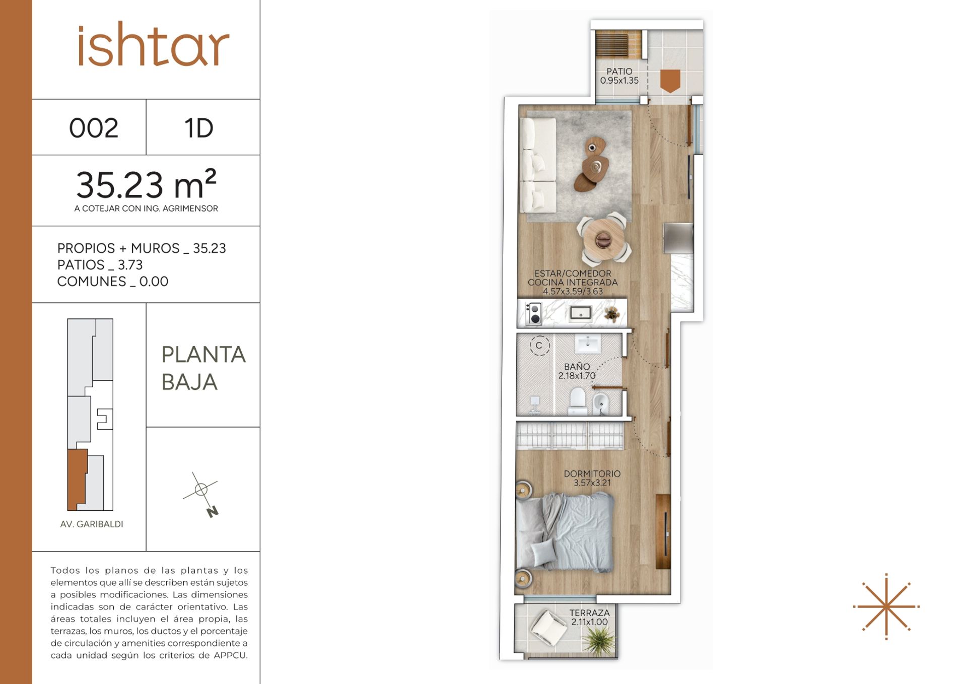 VENTA APARTAMENTO 2 DORMITORIOS DUPLEX GOES - 6