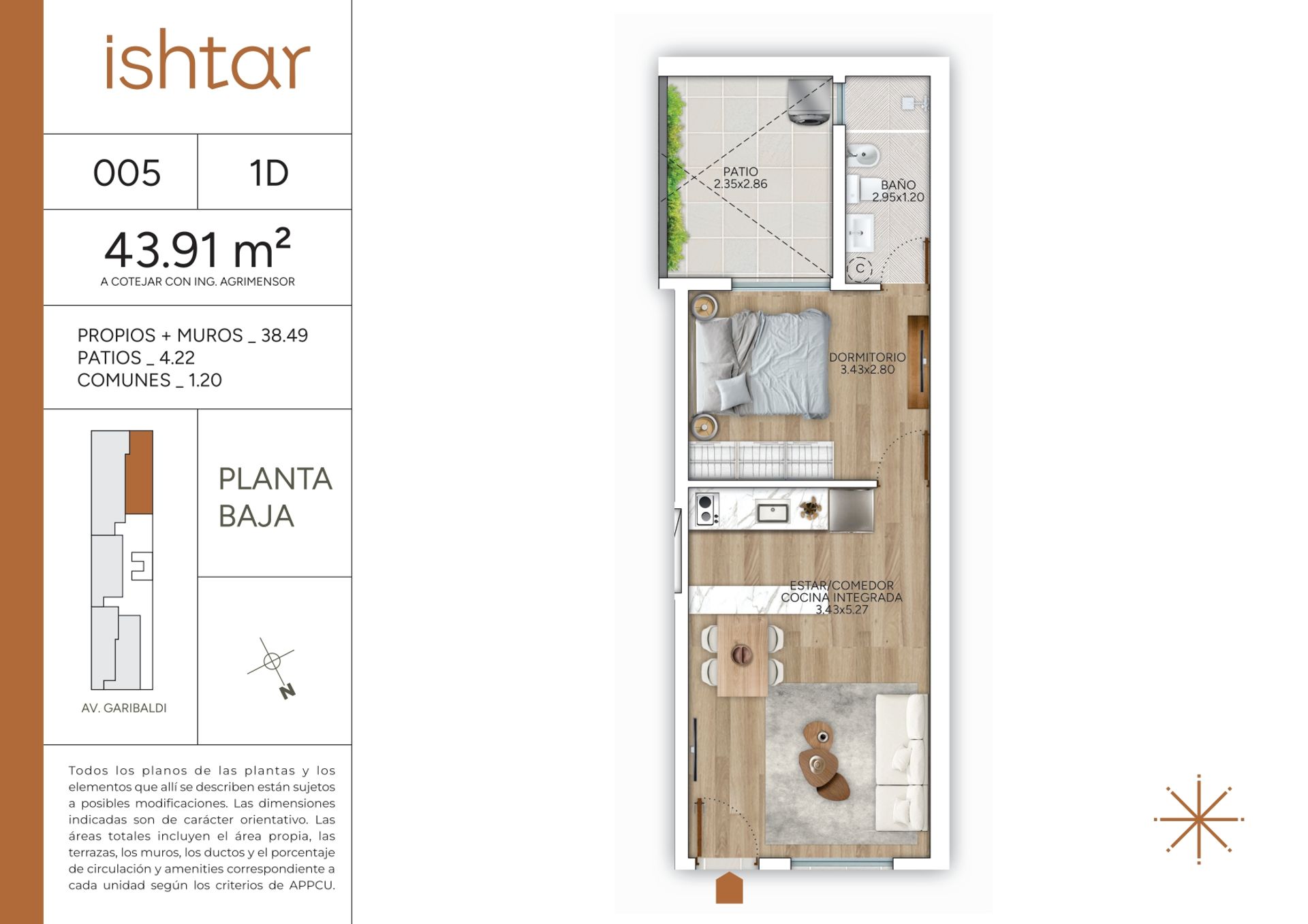 VENTA APARTAMENTO 2 DORMITORIOS DUPLEX GOES - 9