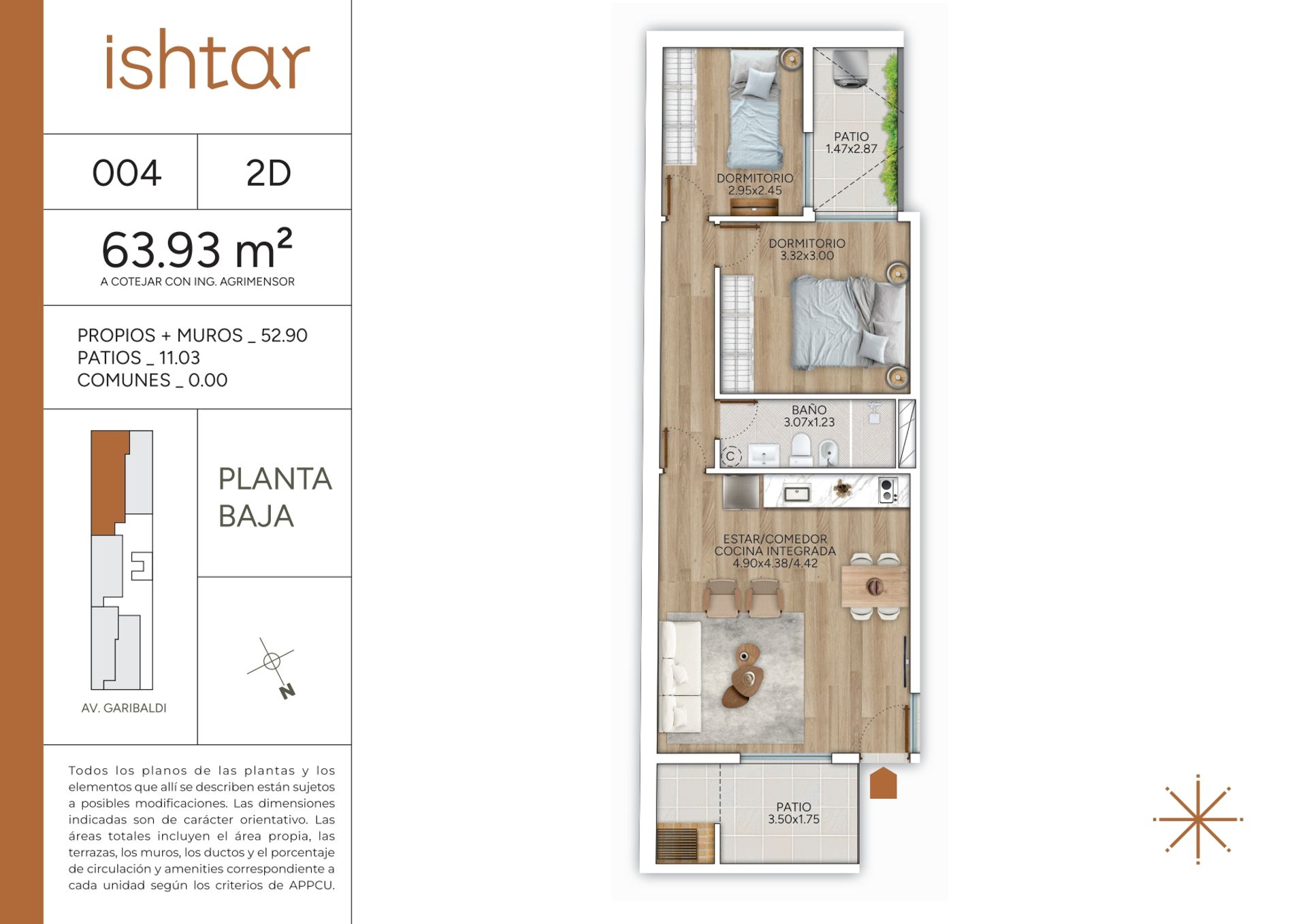 VENTA APARTAMENTO 2 DORMITORIOS DUPLEX GOES - 8
