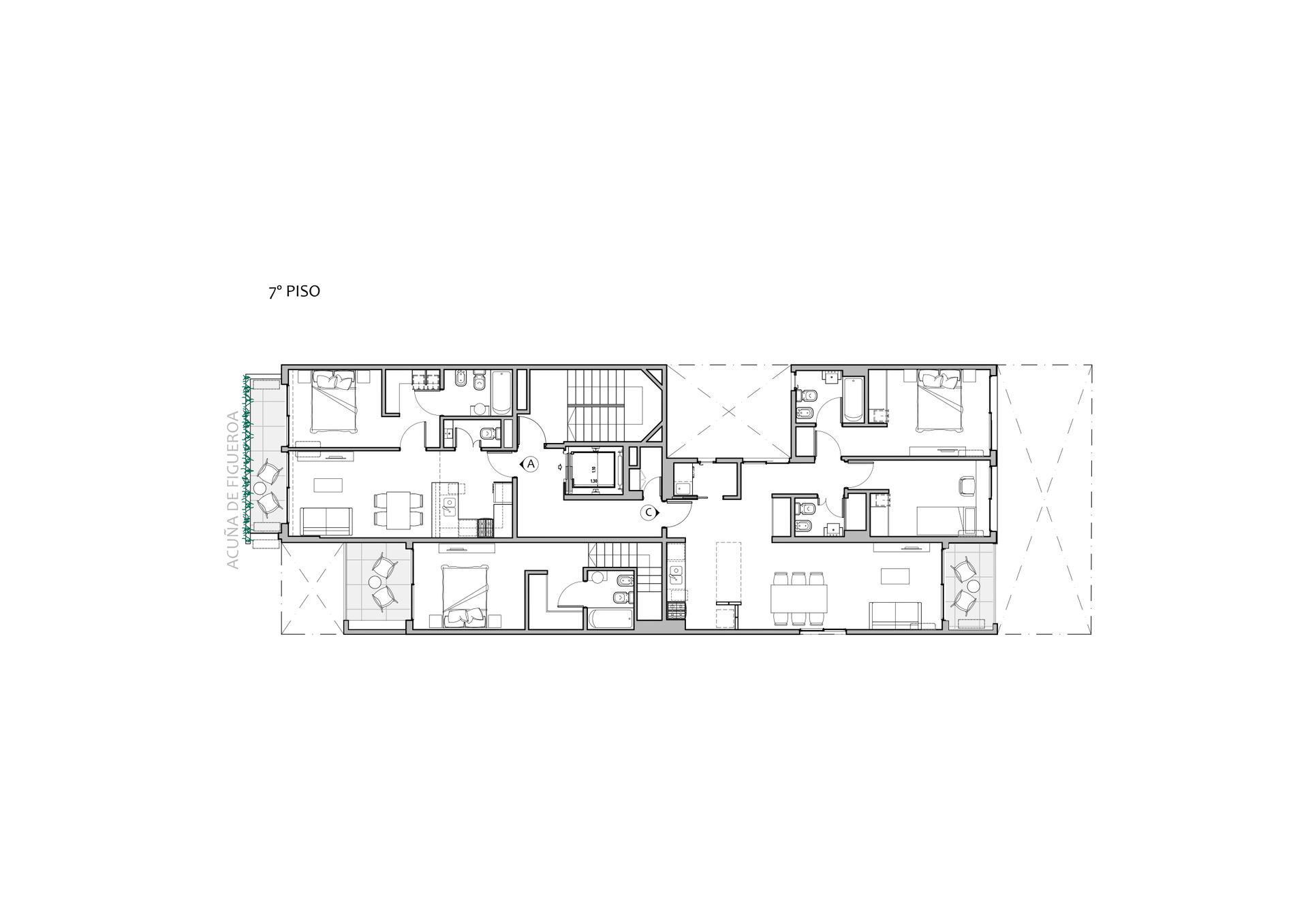 DEPTO 3 AMB en SUITE EN VENTA - POZO - ALMAGRO - 3