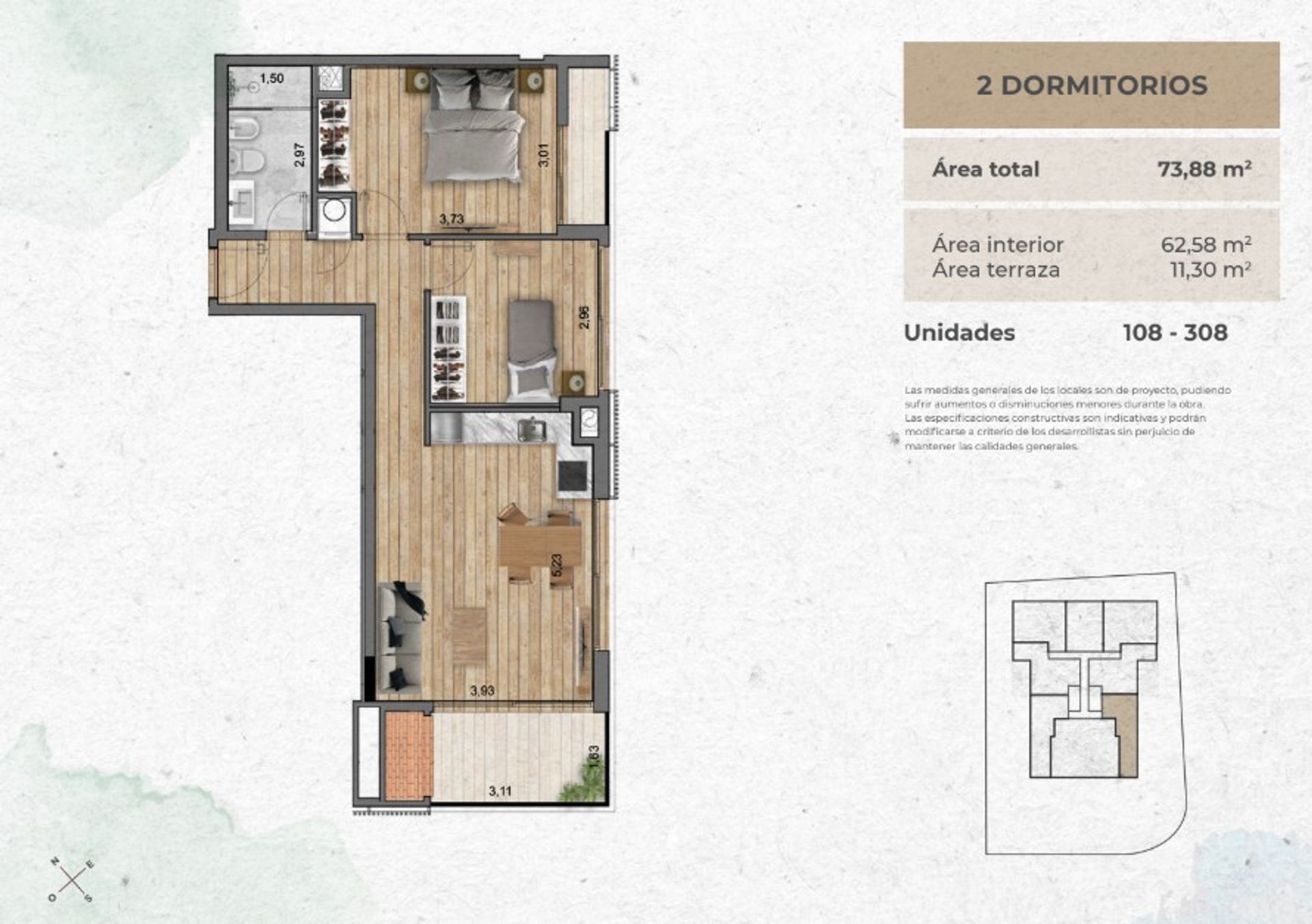 VENTA Apartamento CIUDAD DE LA COSTA 2 dormitorios - 1