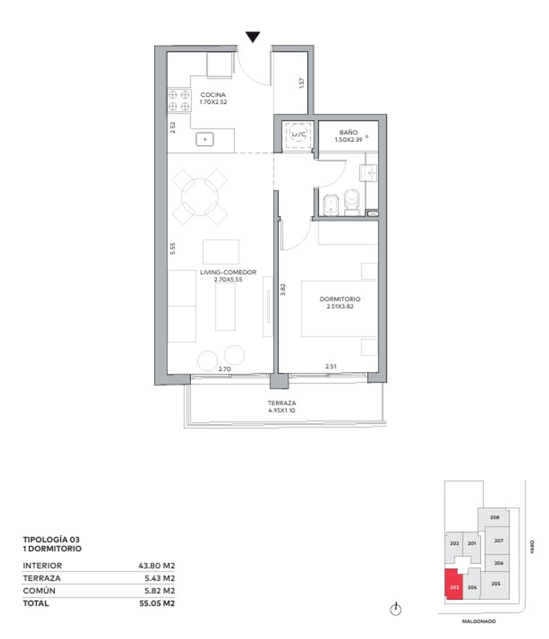 Venta apartamento cordon un dormitorio con terraza - 2