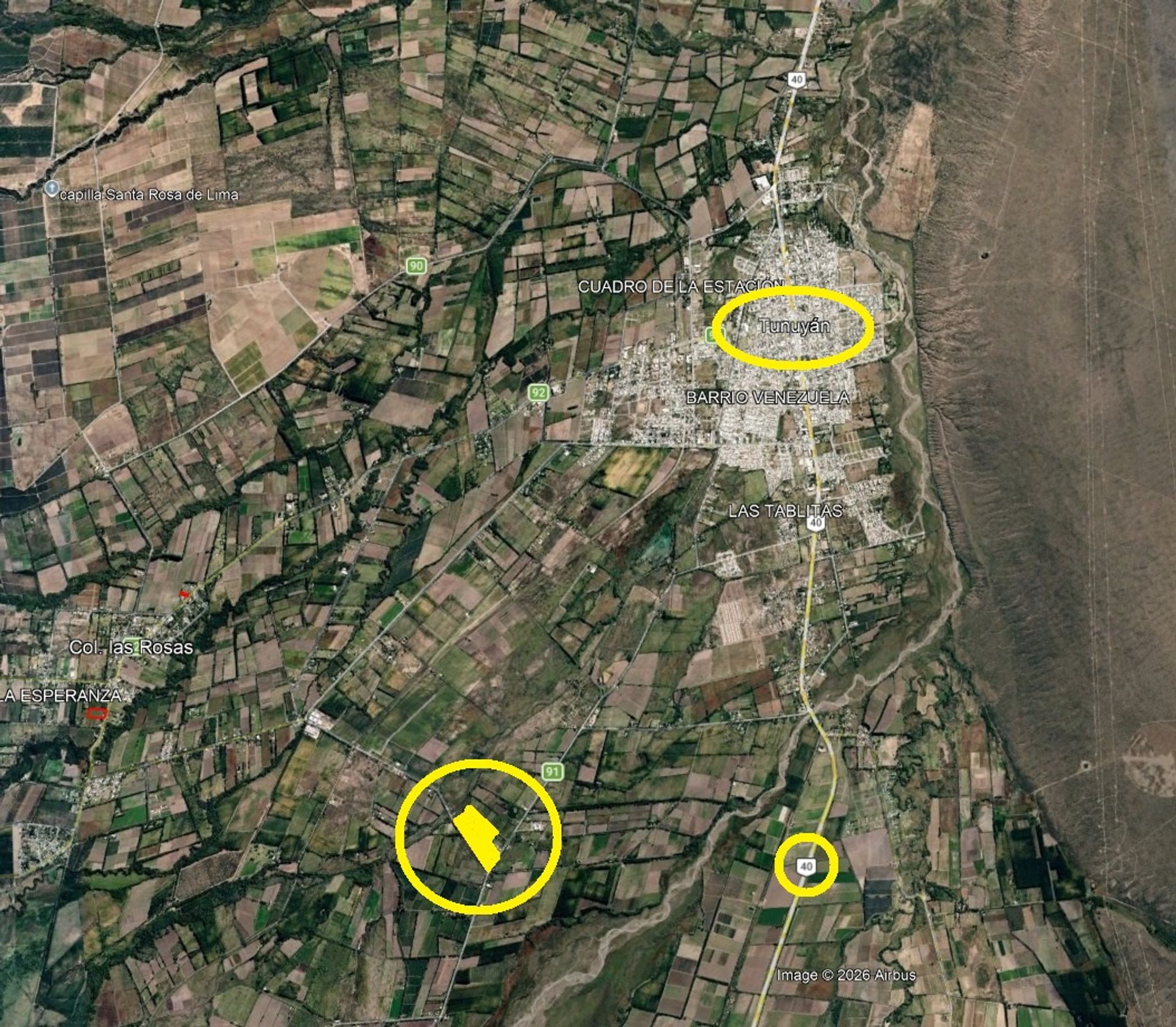 Campo en Venta en Tunuyan, Mendoza