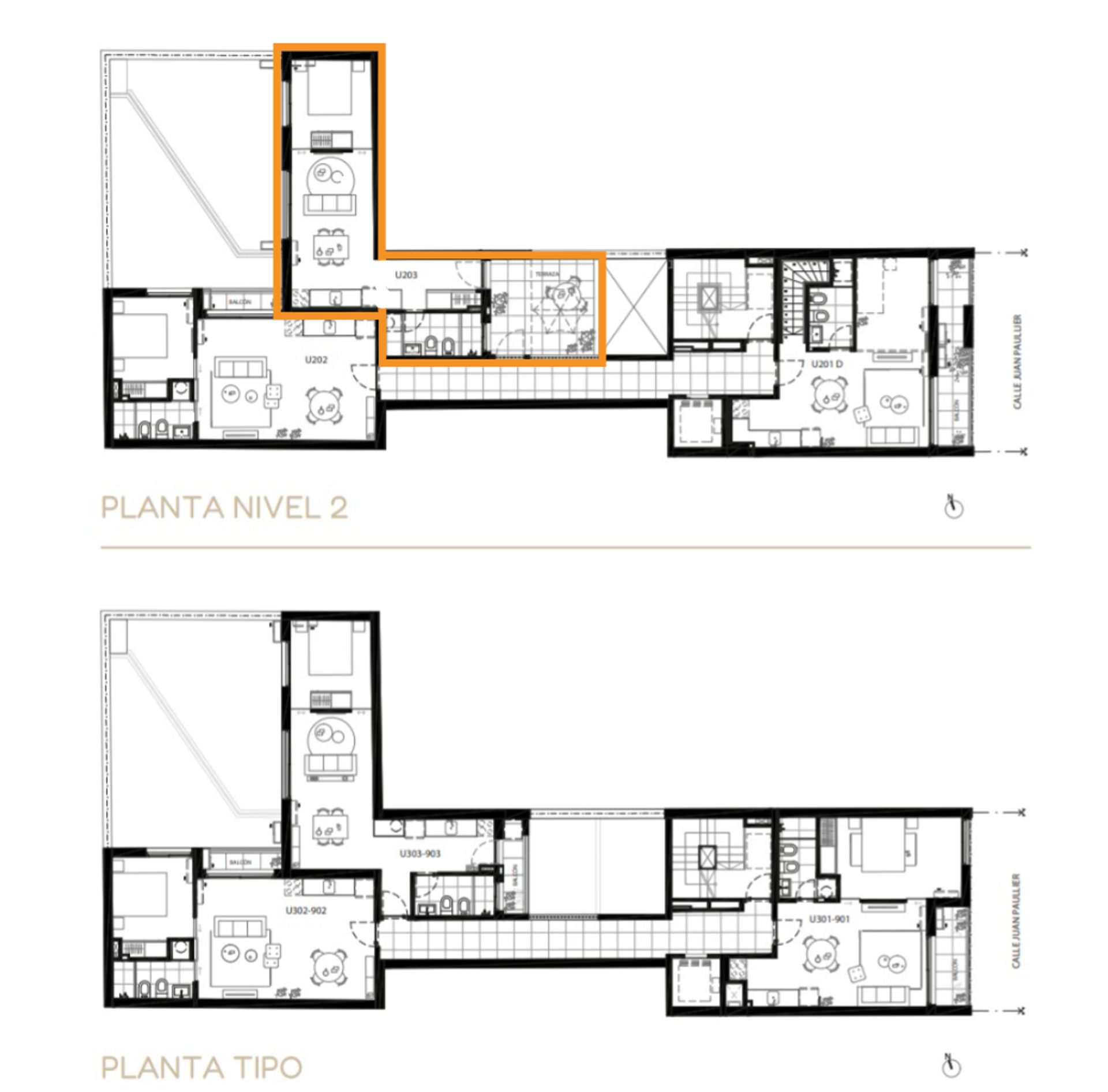 VENTA APARTAMENTO 1 DORMITORIO CON TERRAZA CORD&Oacute;N - 6