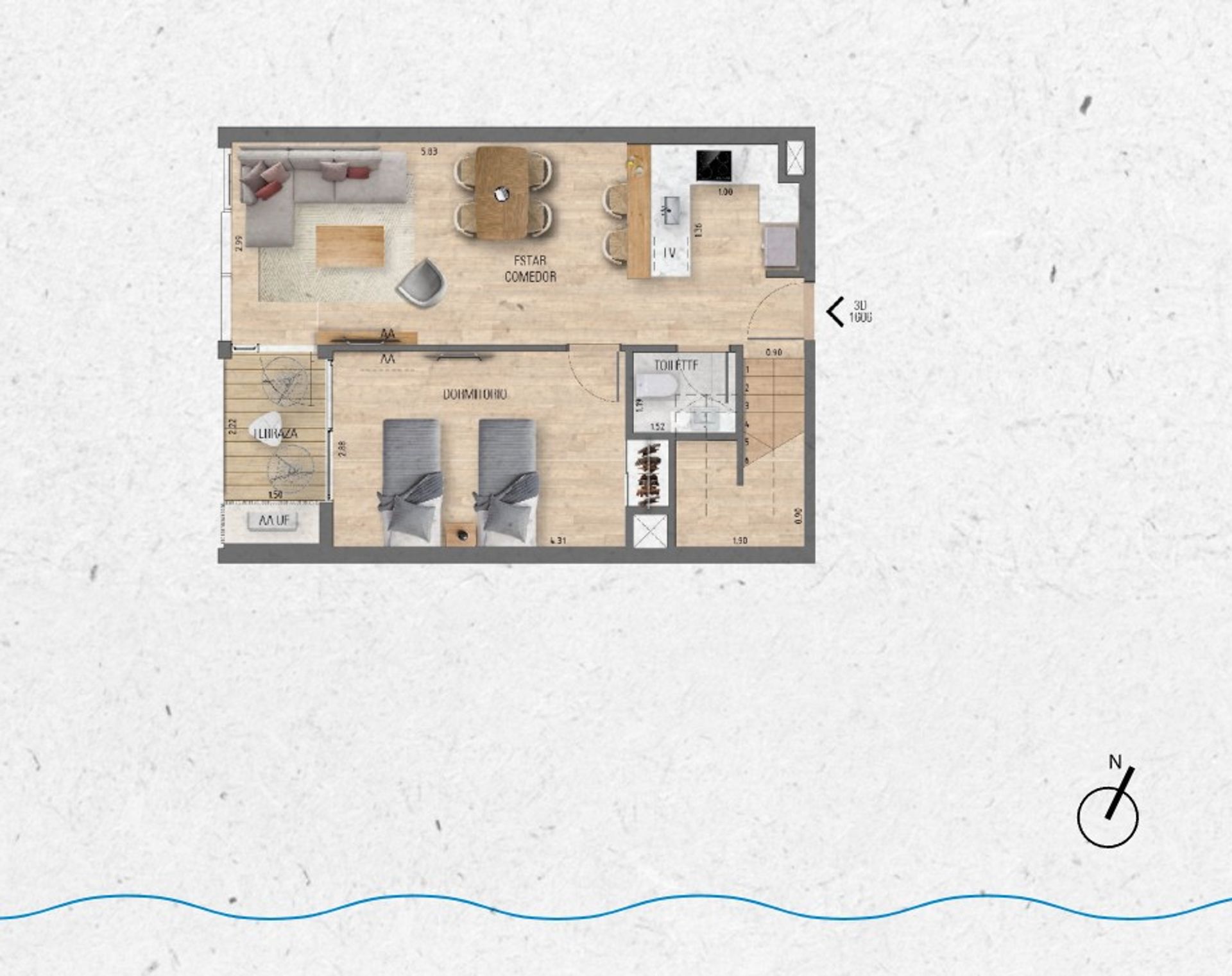 VENTA Duplex 3 dormitorios Lago Calcagno - 1