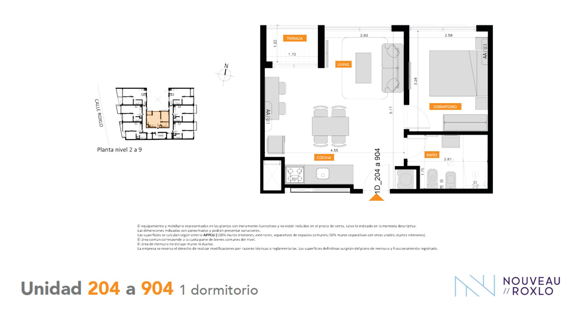VENTA apto un dormitorio balcón CORDON SUR Ley VIS - 16