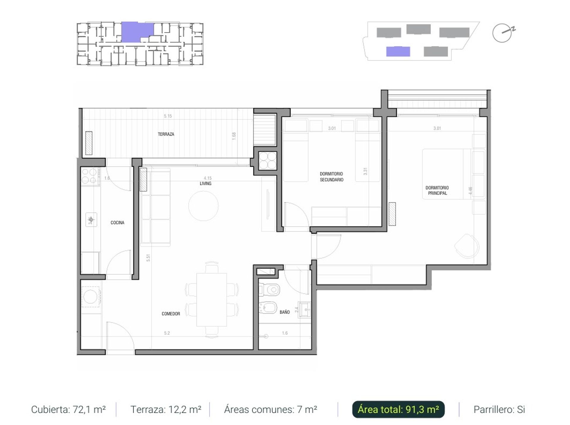 Venta apto 2 dorm. en pozo, Punta Gorda - 9