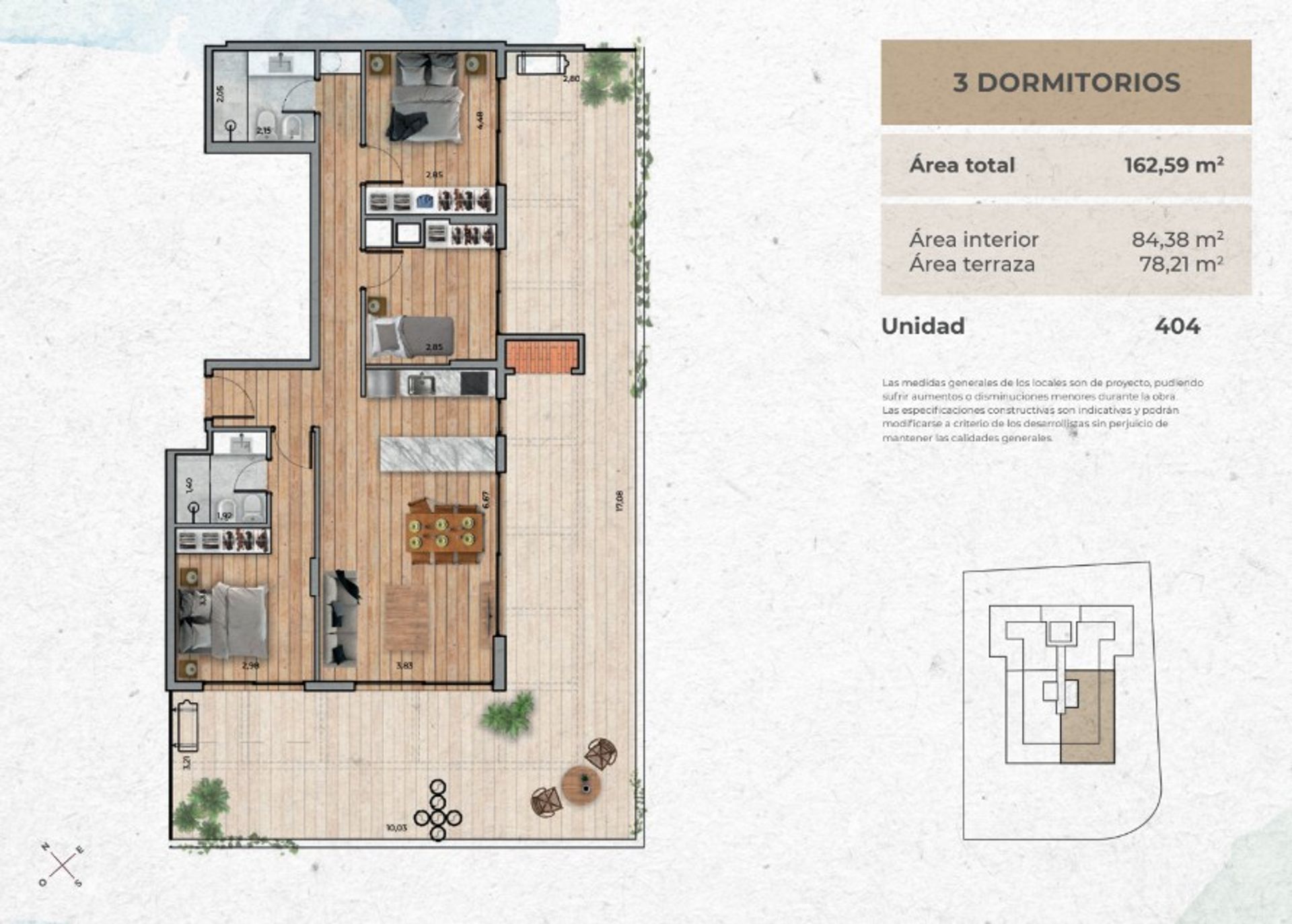 VENTA Apartamento CIUDAD DE LA COSTA 3 dormitorios - 1