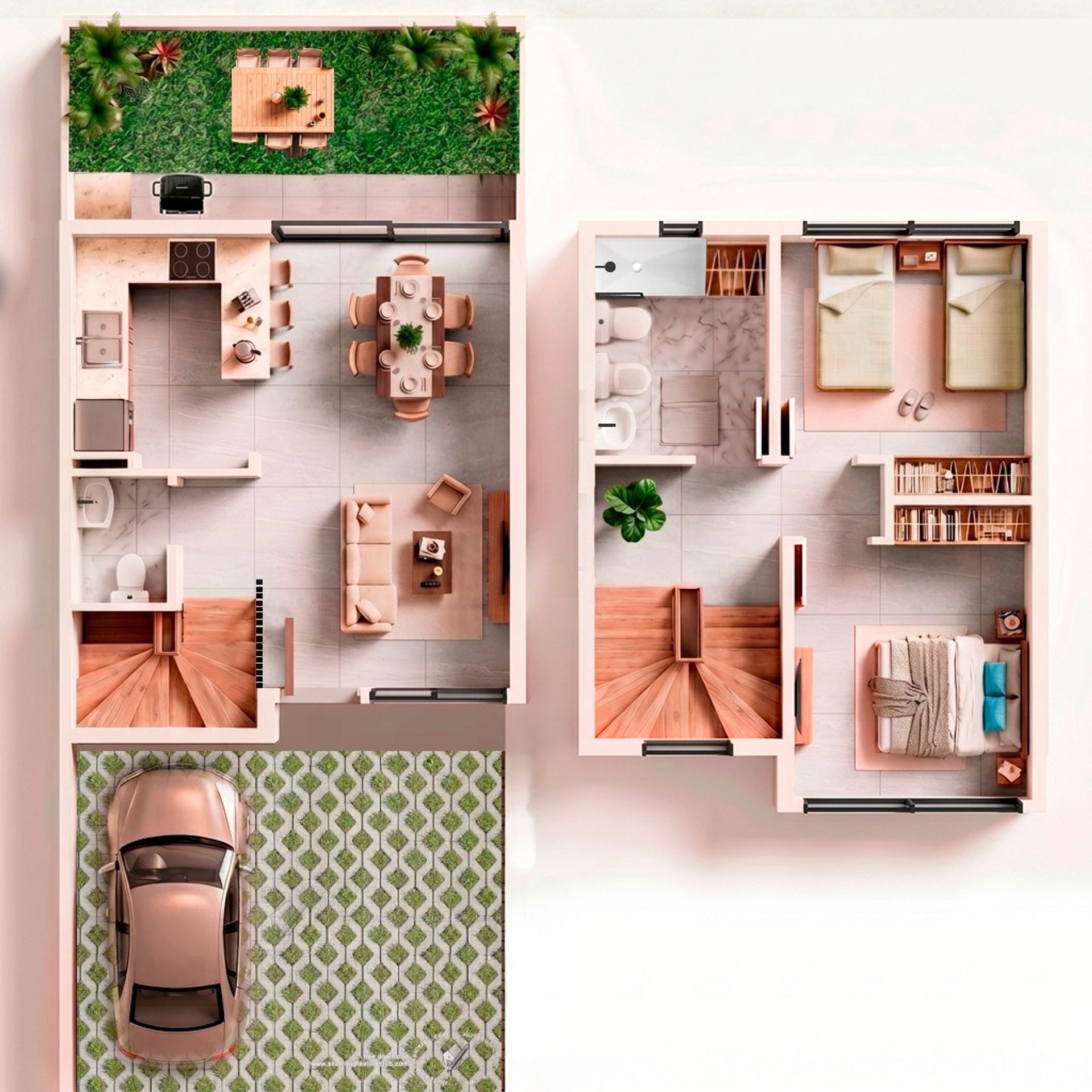 Venta Malvin, Casa 2 Dormitorios, Jardín, cocheras - 5